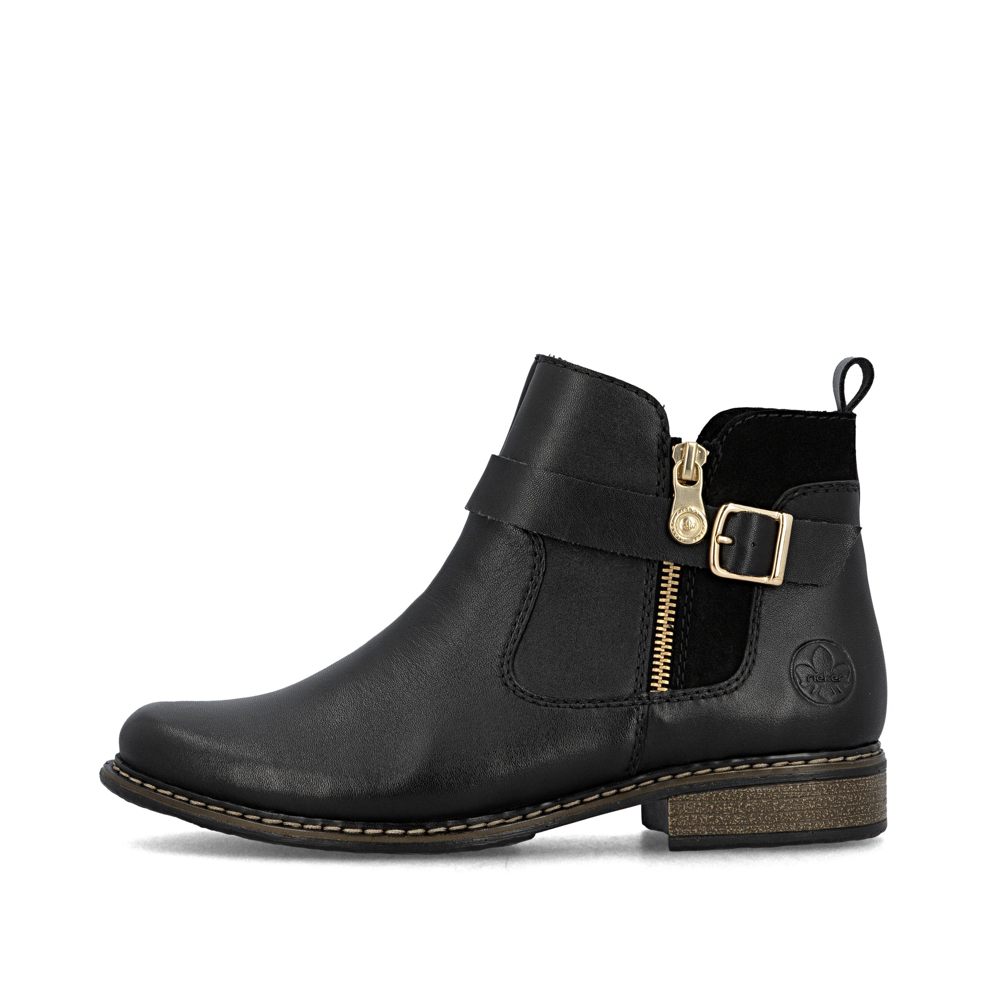 Black Zip Boots for Women | Rieker Z4959-00