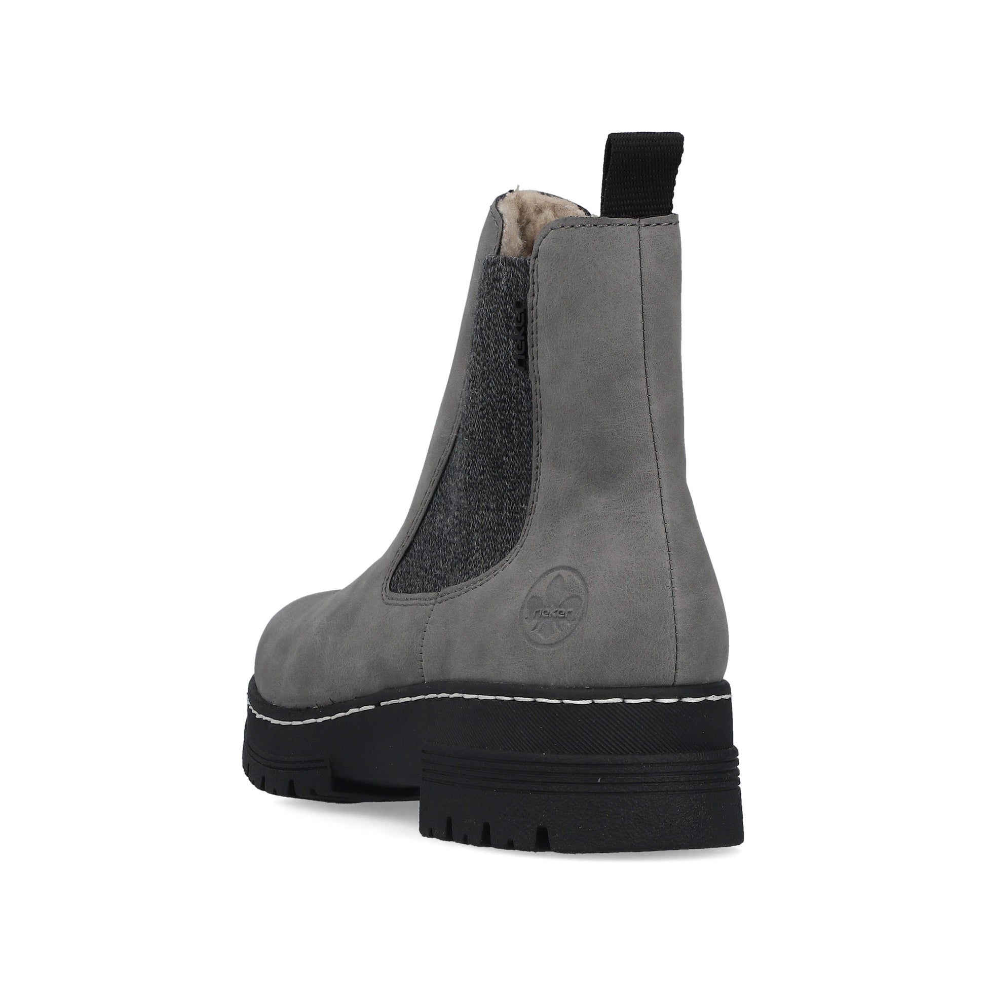 Grey Zip Boots for Women | Rieker 73892-42