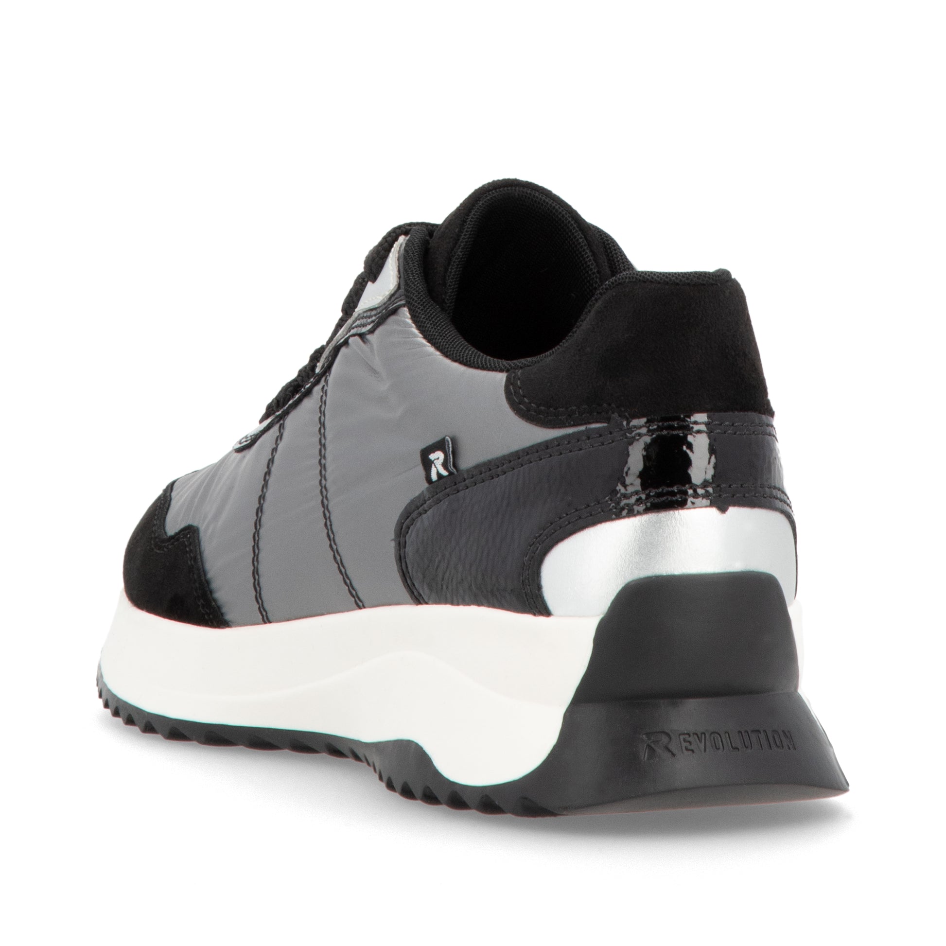 Grey Elasticated Shoes for Women | Rieker Sport W1306-42
