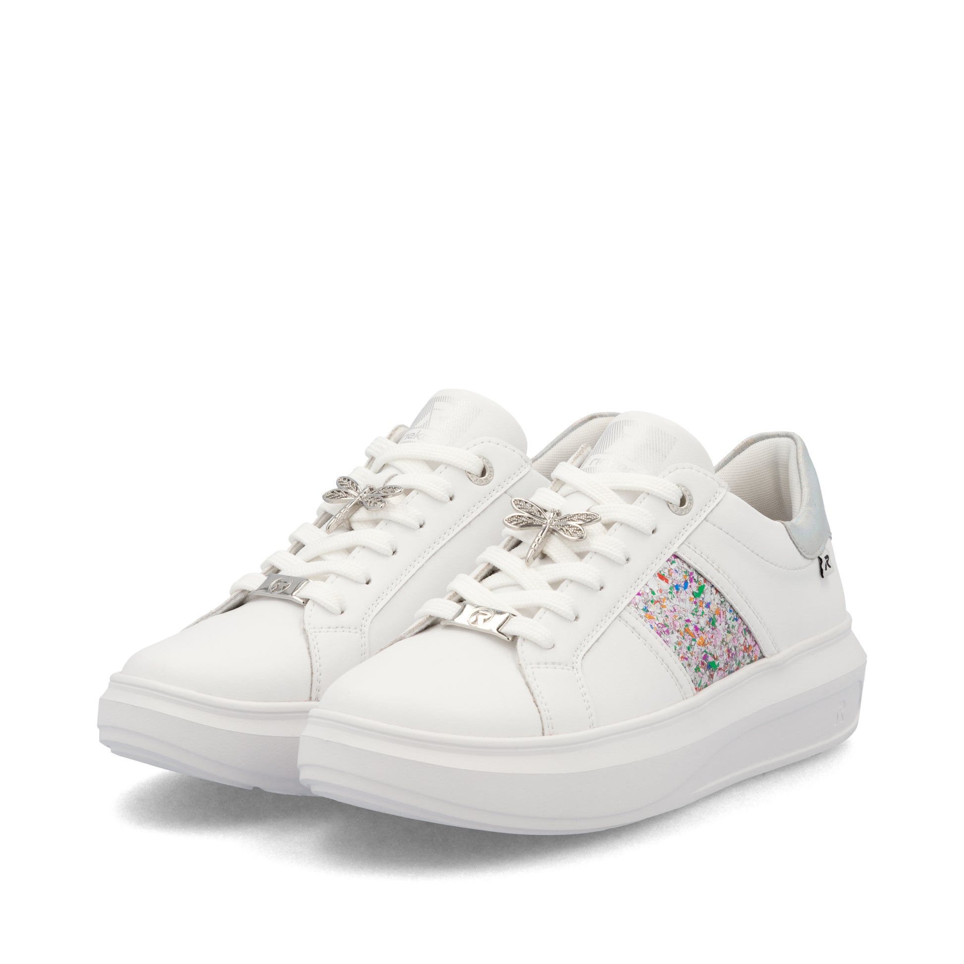 White Elasticated Shoes for Women | Rieker Sport W1202-83