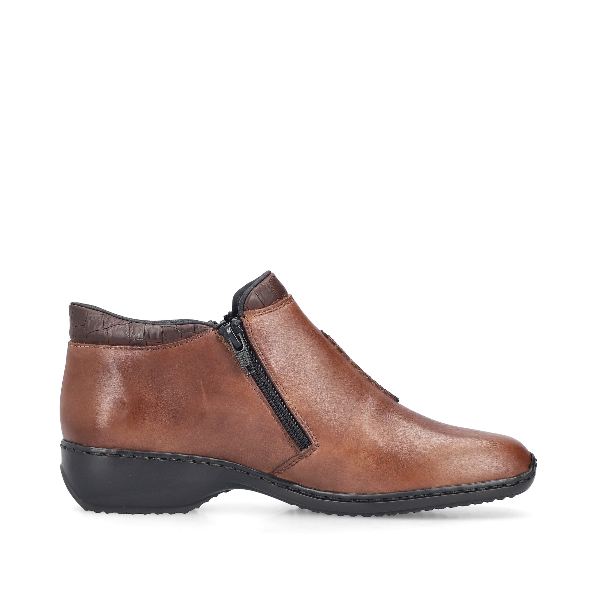 Brown Zip Boots for Women | Rieker L3882-24