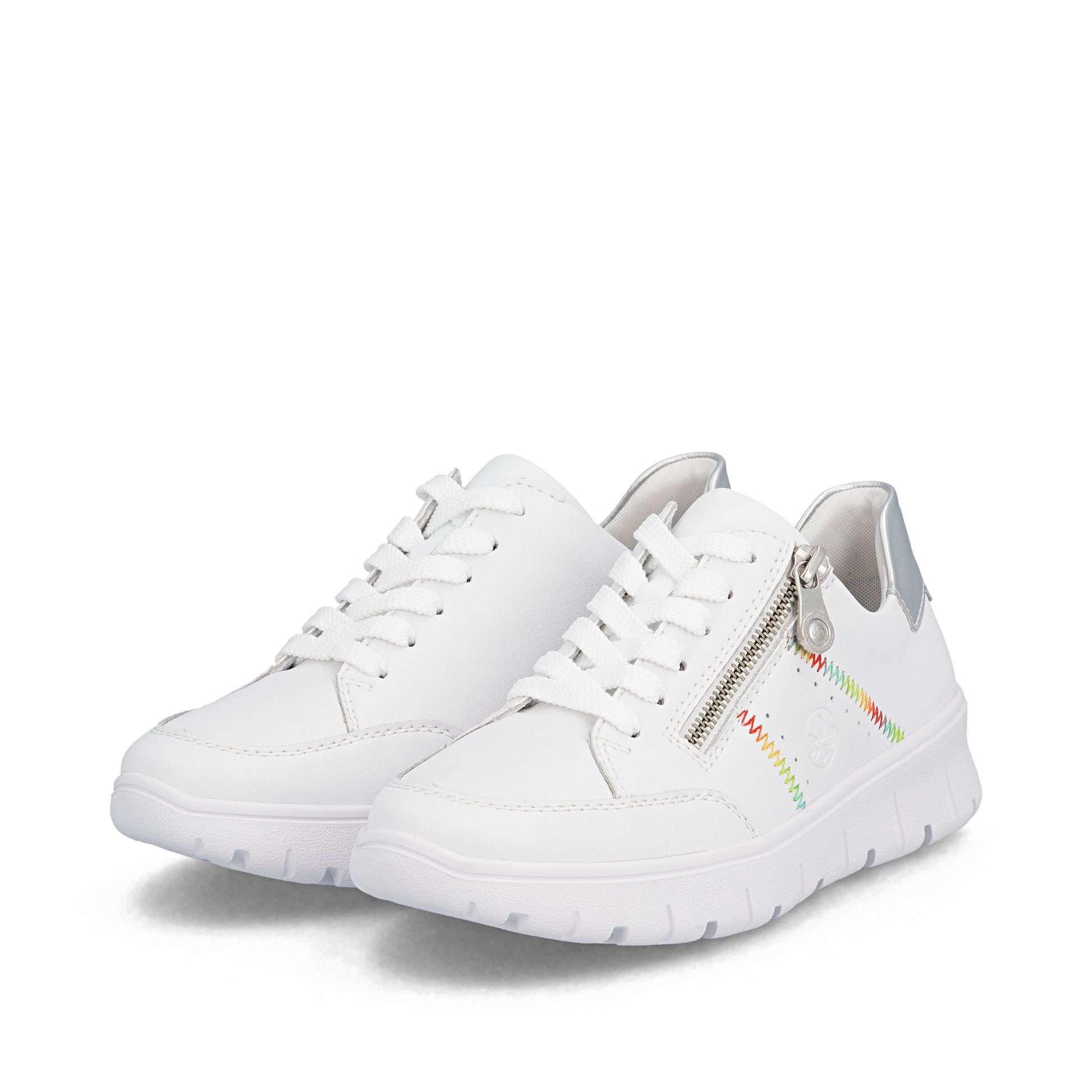 White Zip Shoes for Women | Rieker N1313-80