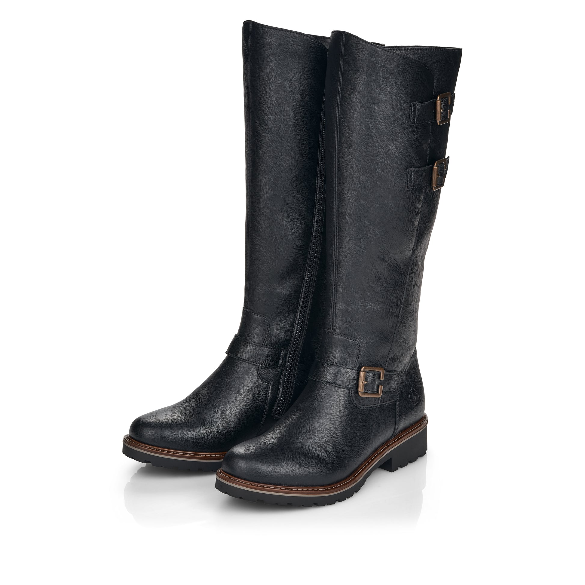 Black Zip Boots for Women | Remonte R6590-01