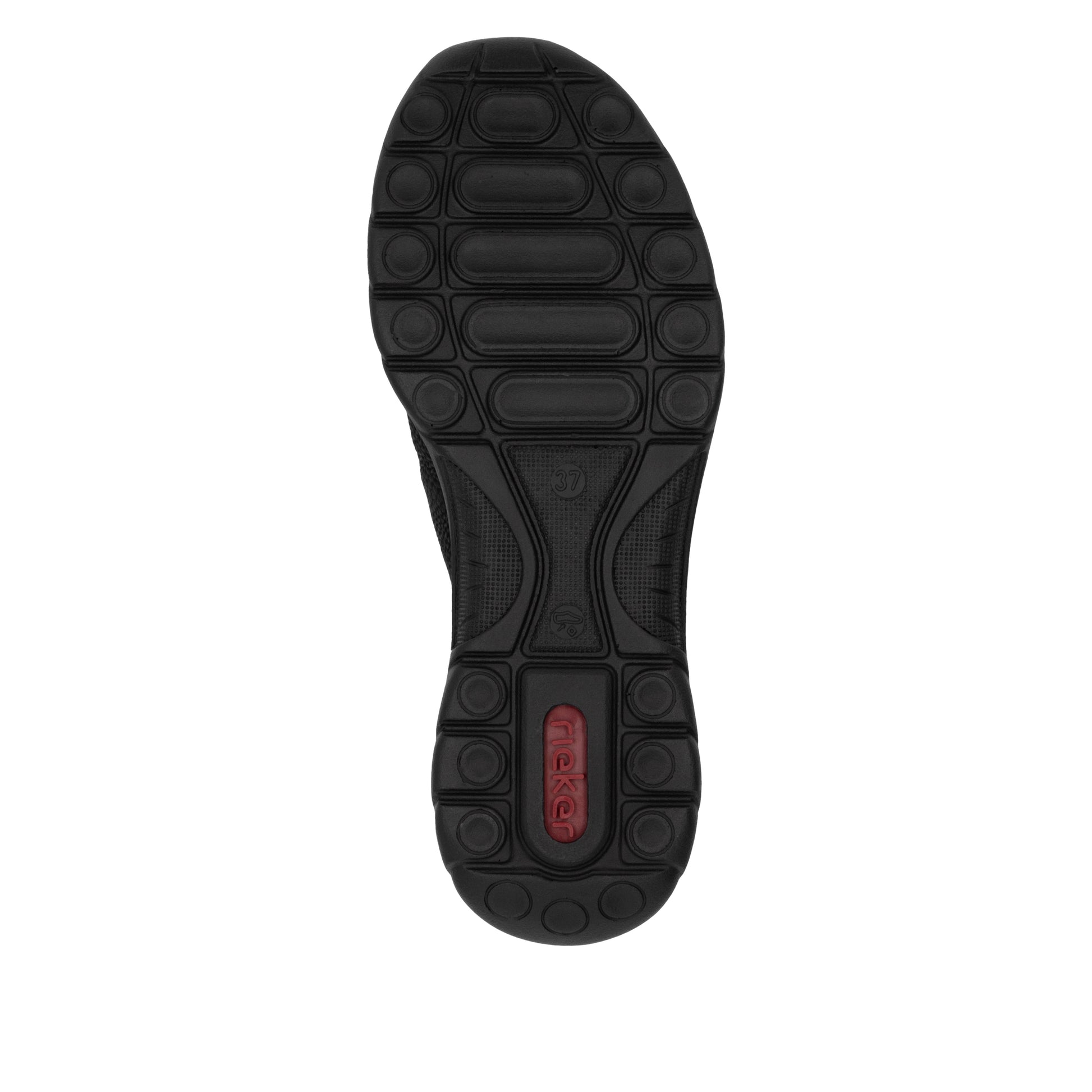 Black Elasticated Shoes for Women | Rieker L32F1-00