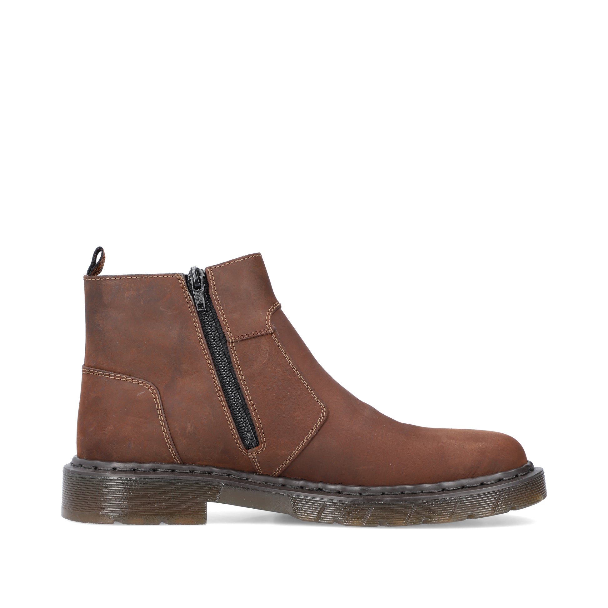 Brown Zip Boots for Men | Rieker 31650-23