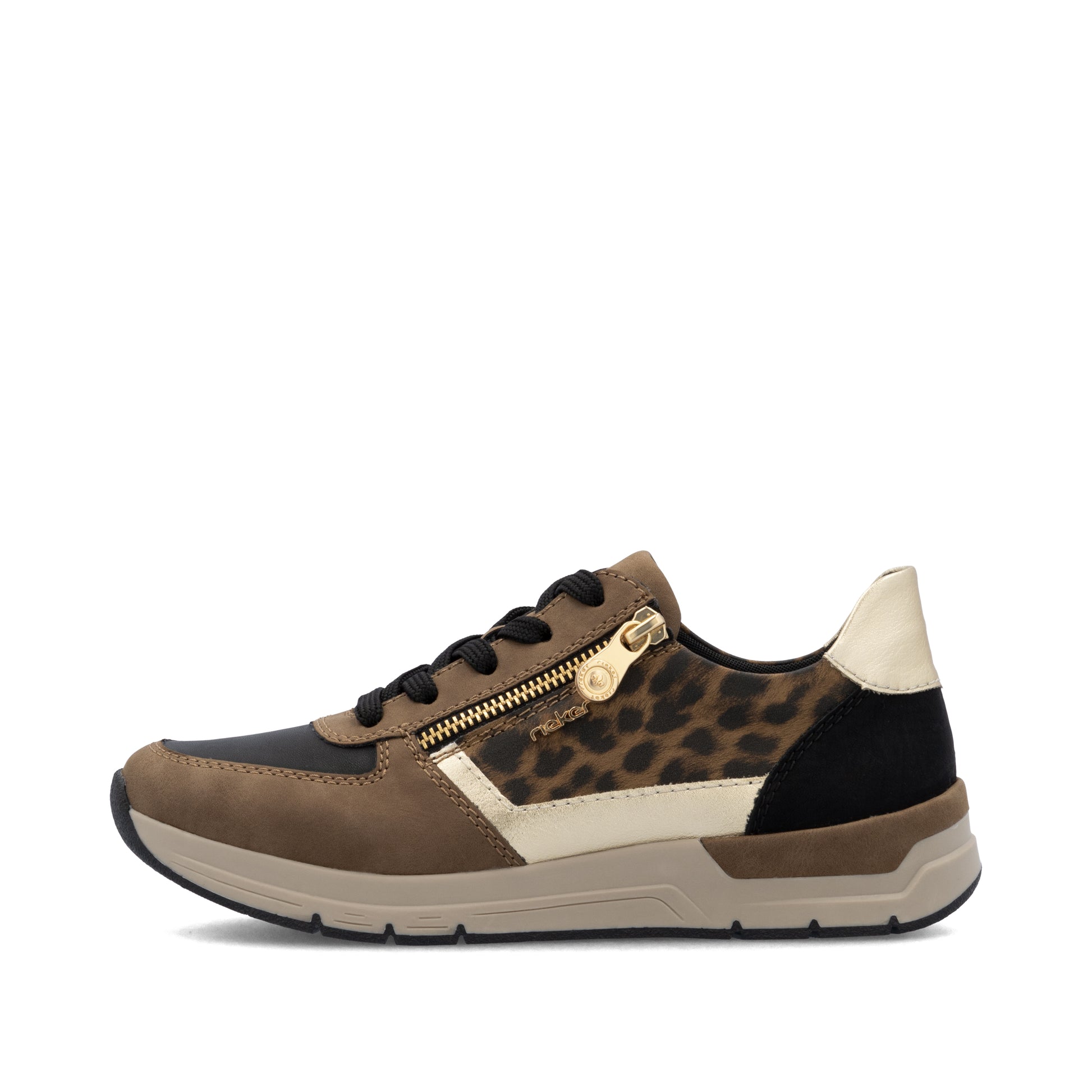 Brown Zip Shoes for Women | Rieker 58902-24