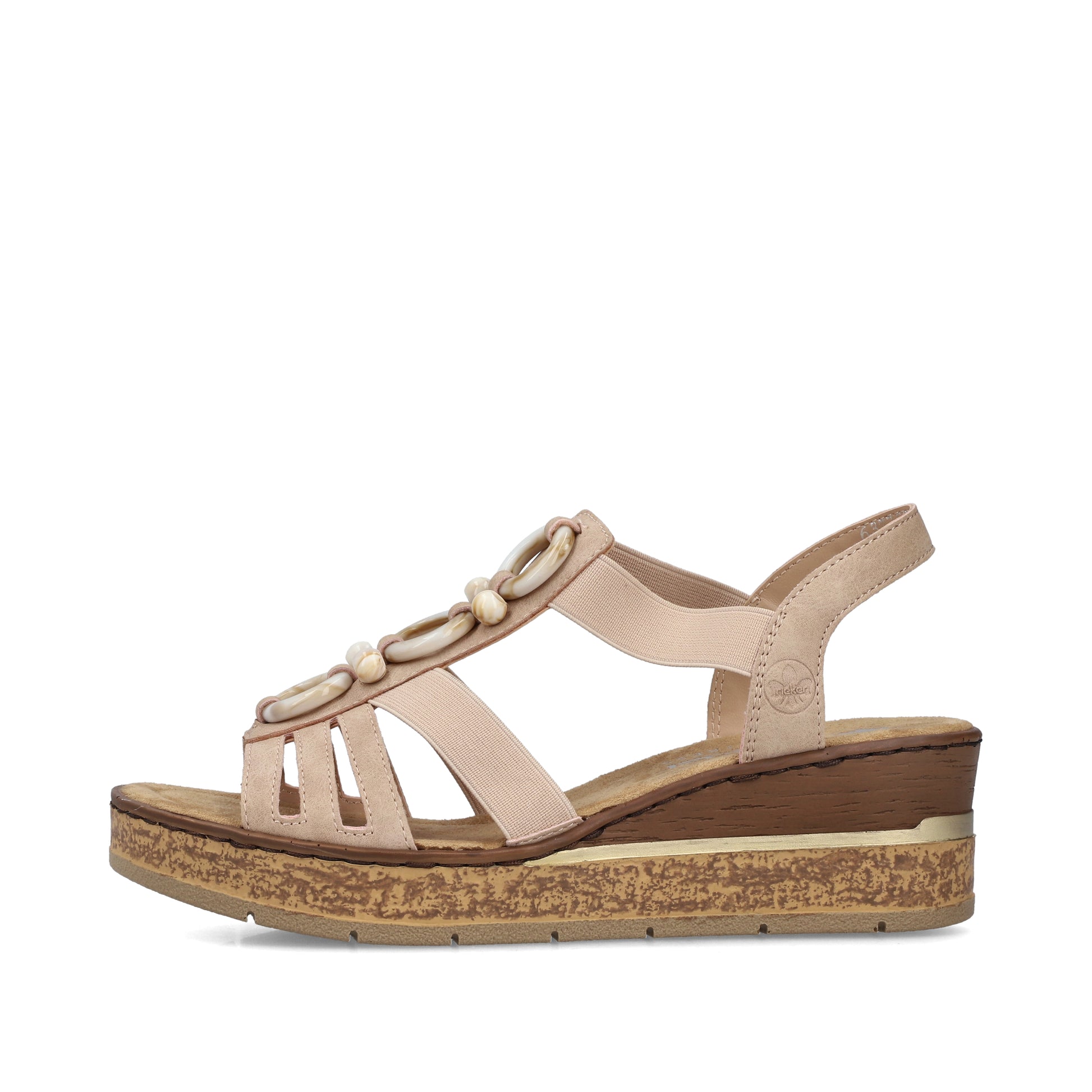 Pink Elasticated Sandals for Women | Rieker 63778-31