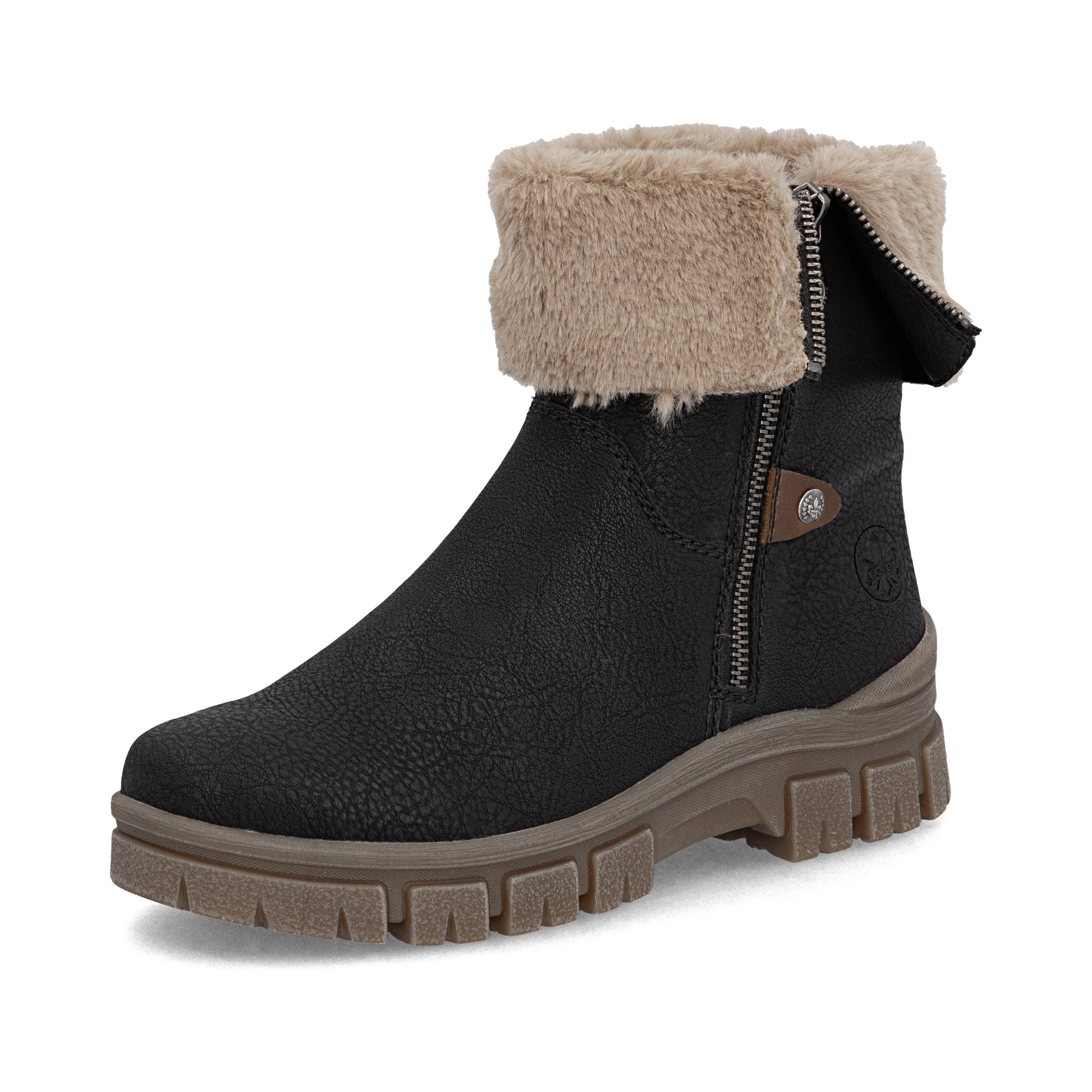 Black Zip Boots for Women | Rieker Z1182-00