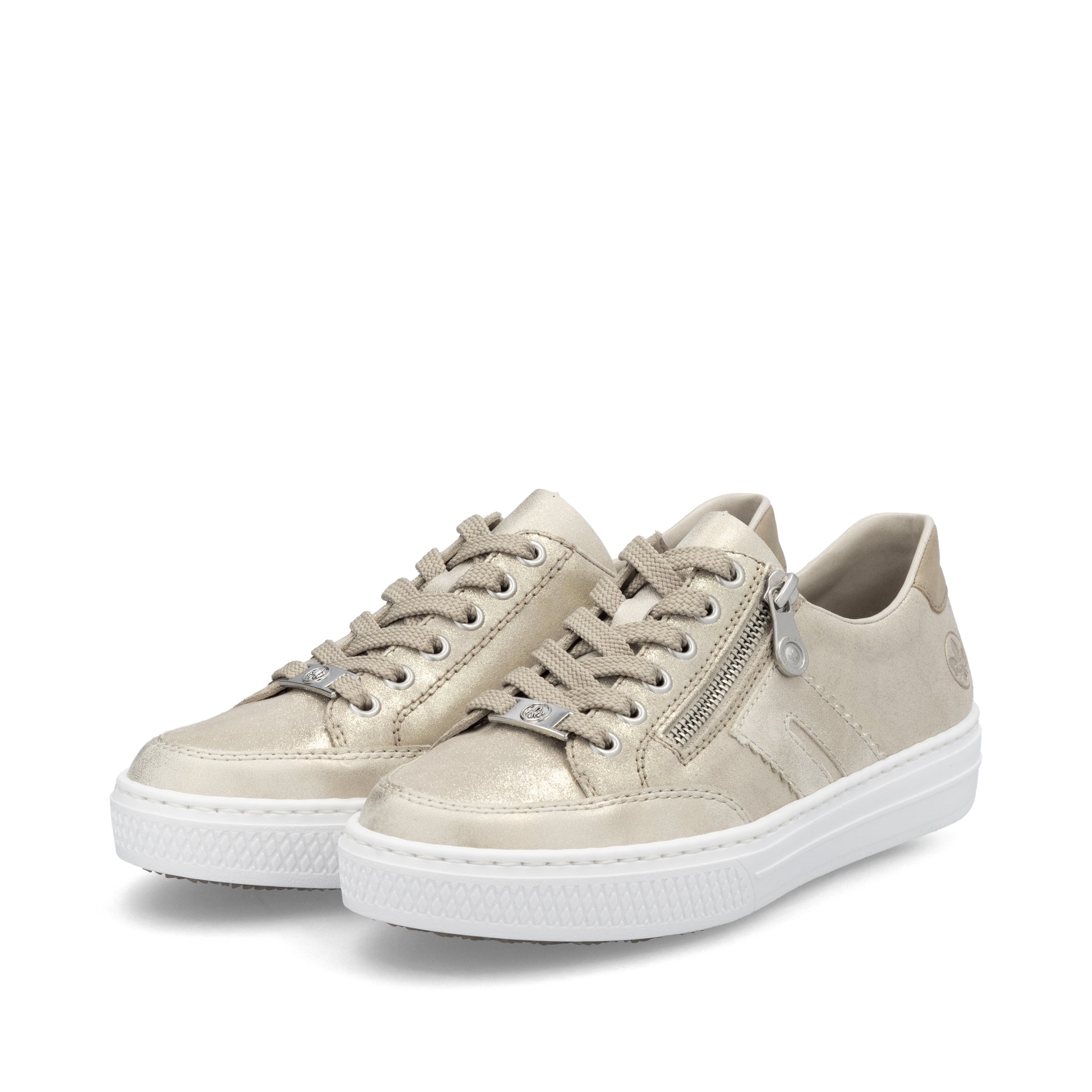 Beige Zip Shoes for Women | Rieker L5903-62