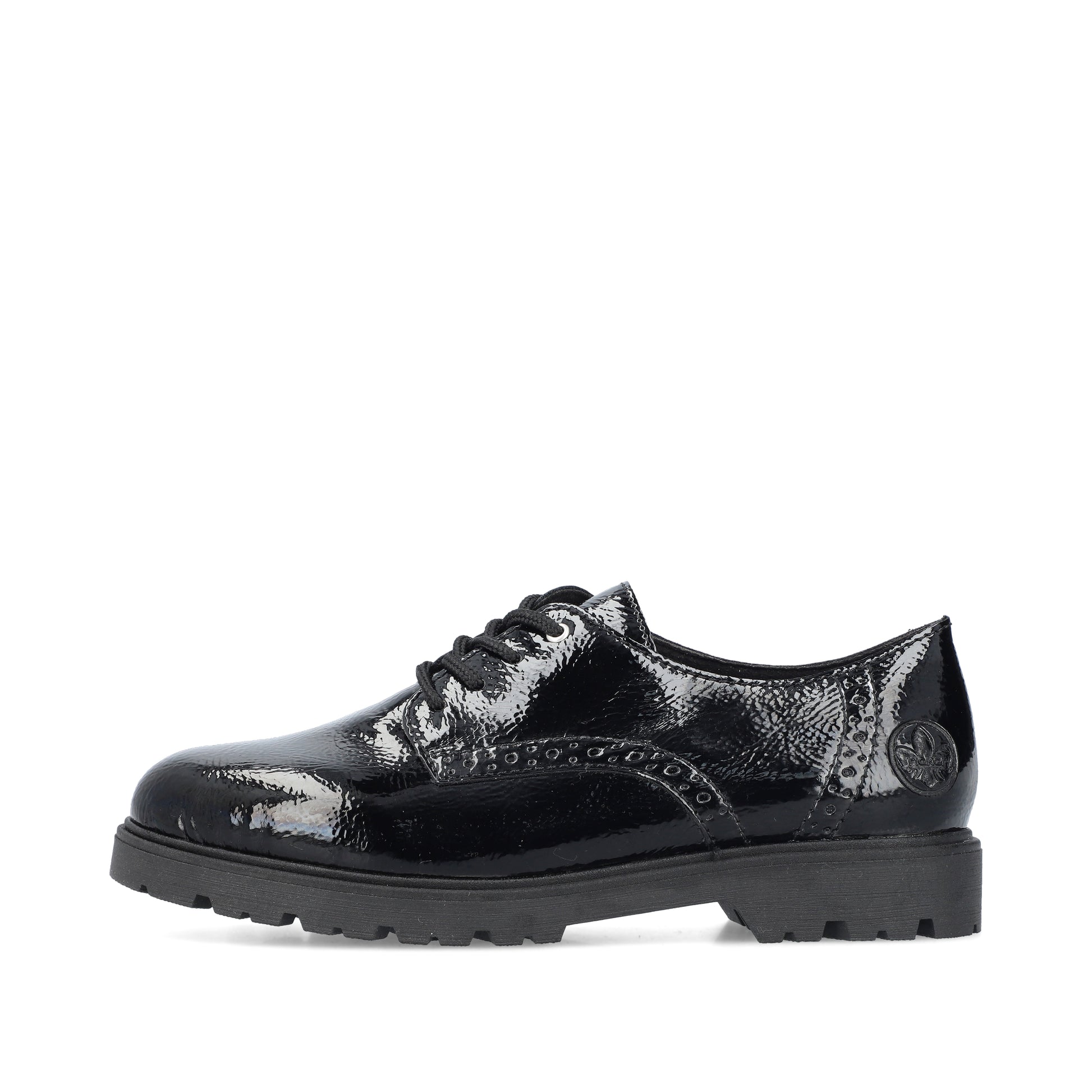 Black Elasticated Shoes for Women | Rieker 45502-00