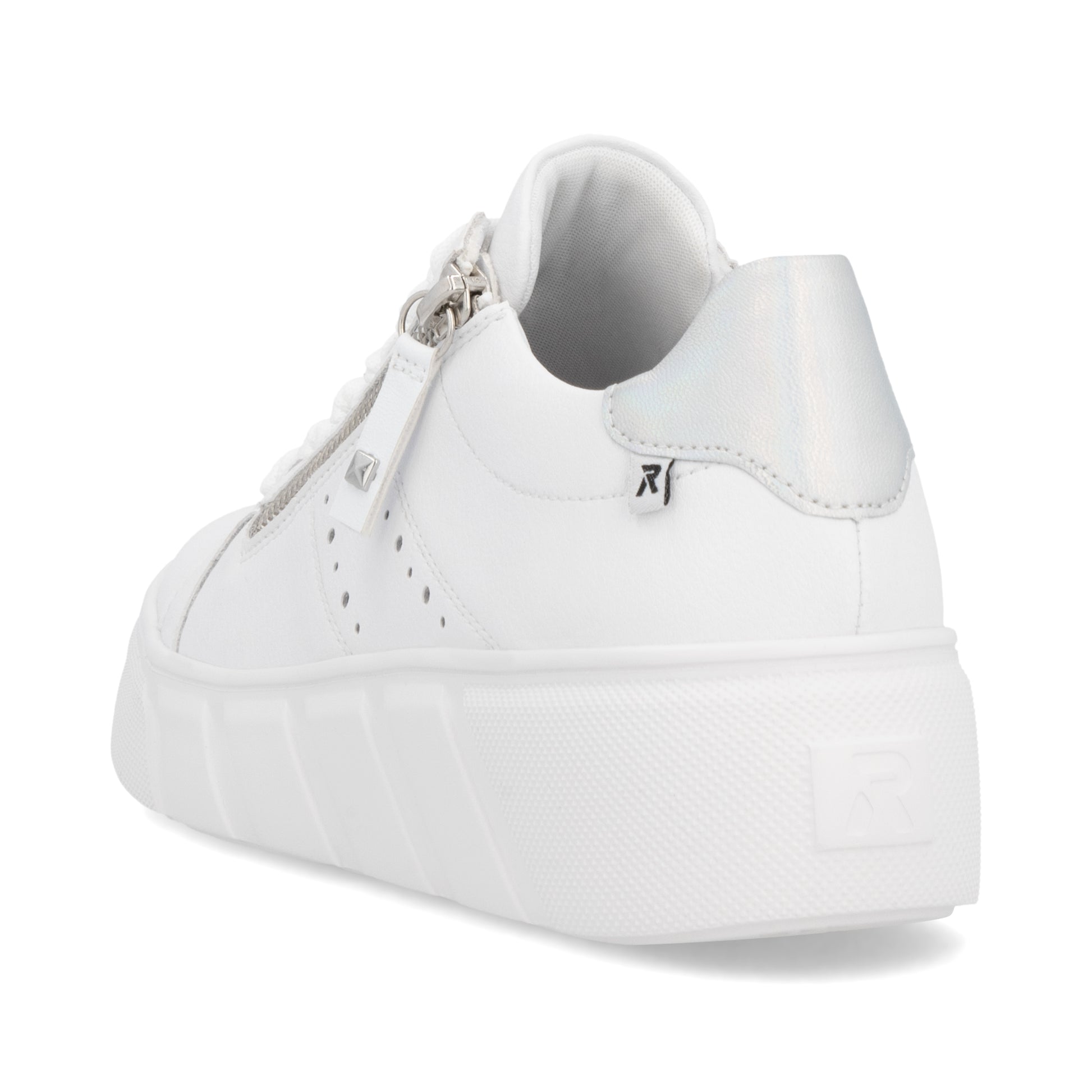 White Zip Shoes for Women | Rieker Sport W2605-80
