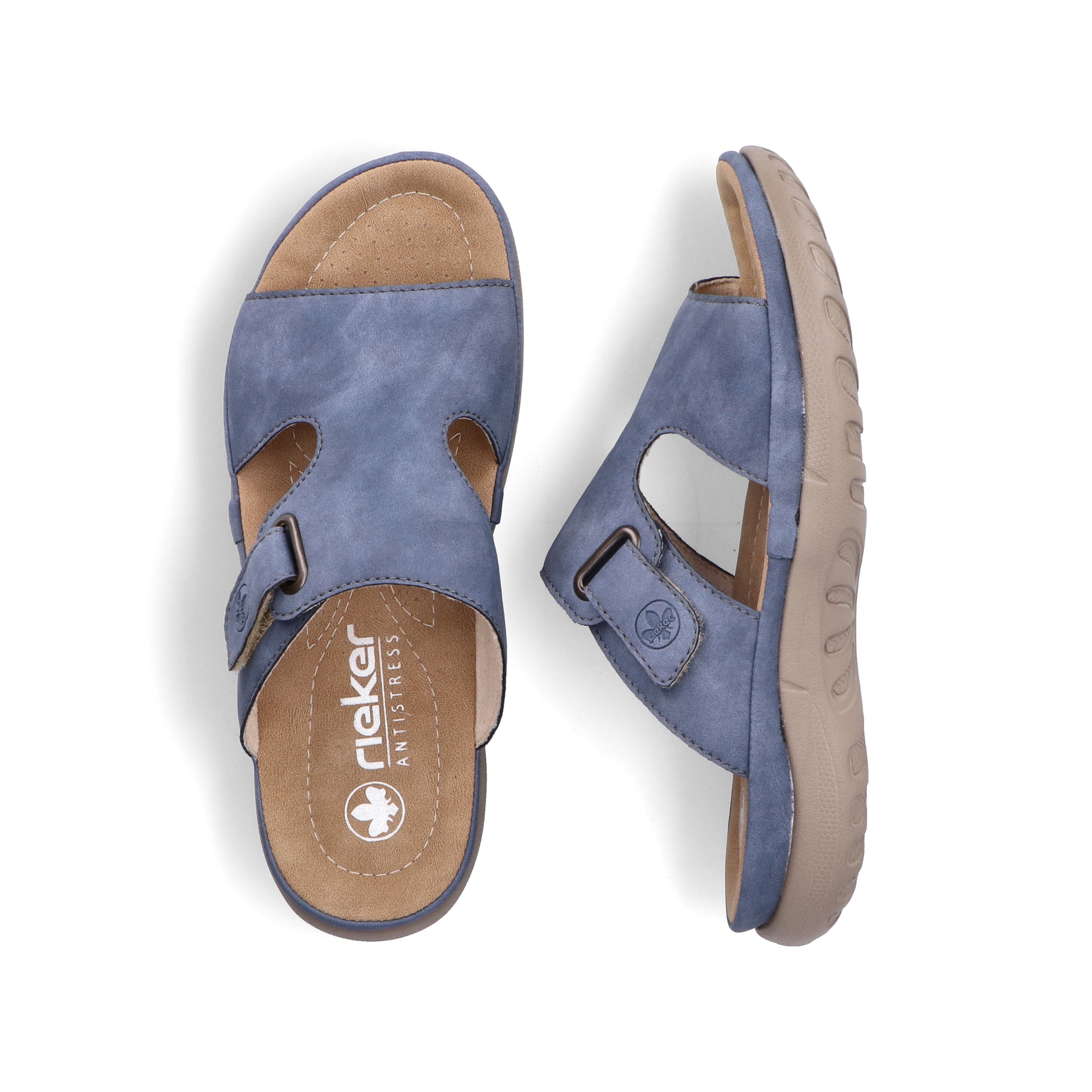 Blue Hook & Loop Sandals for Women | Rieker 64806-10