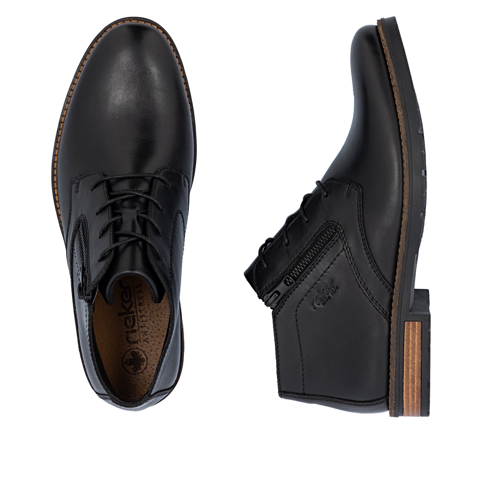 Black Zip Boots for Men | Rieker 14609-00