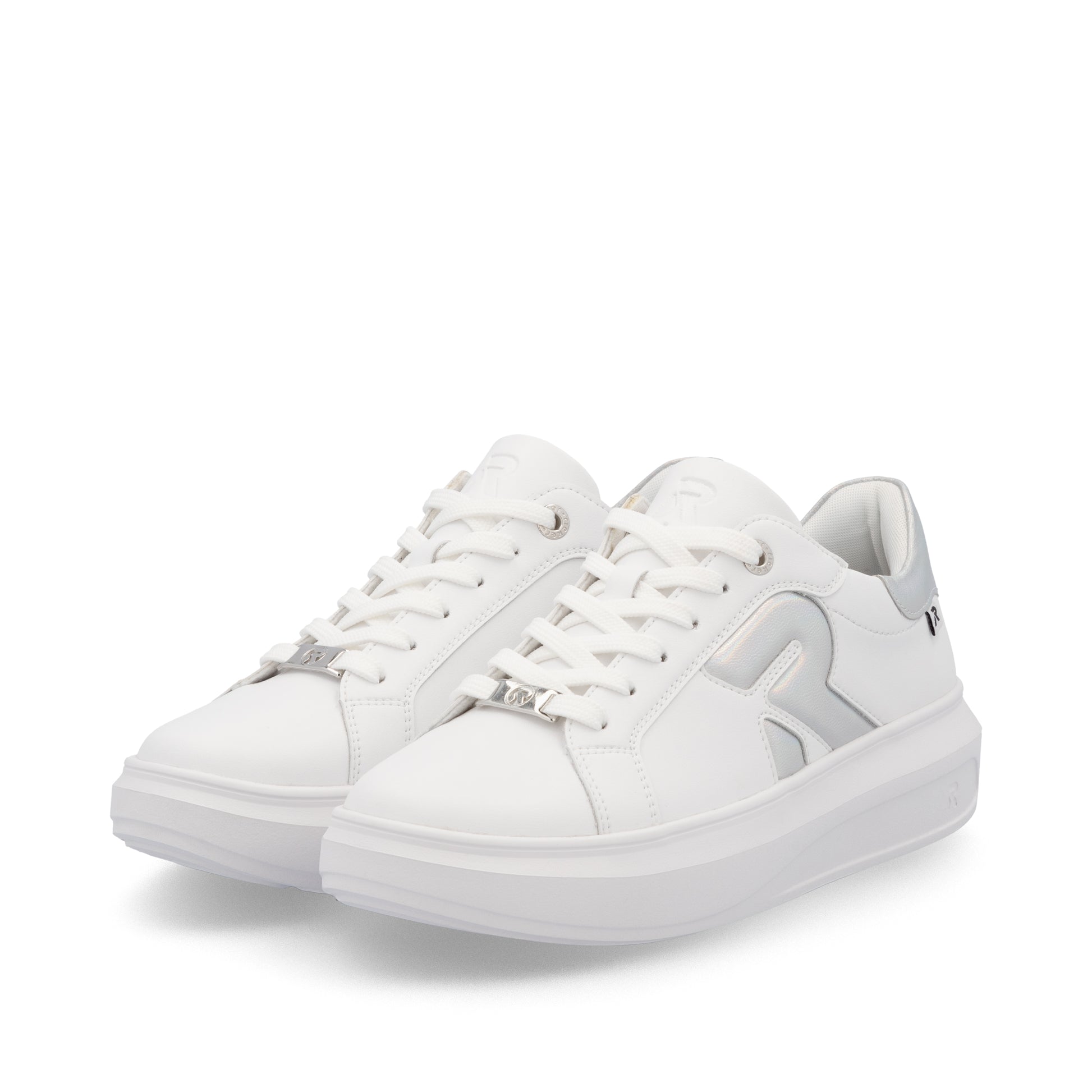 White Elasticated Shoes for Women | Rieker Sport W1204-82