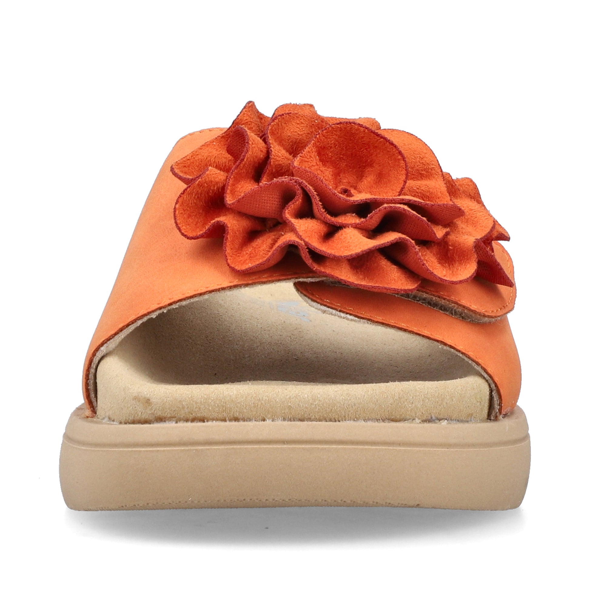 Orange Hook & Loop Sandals for Women | Rieker V1562-38
