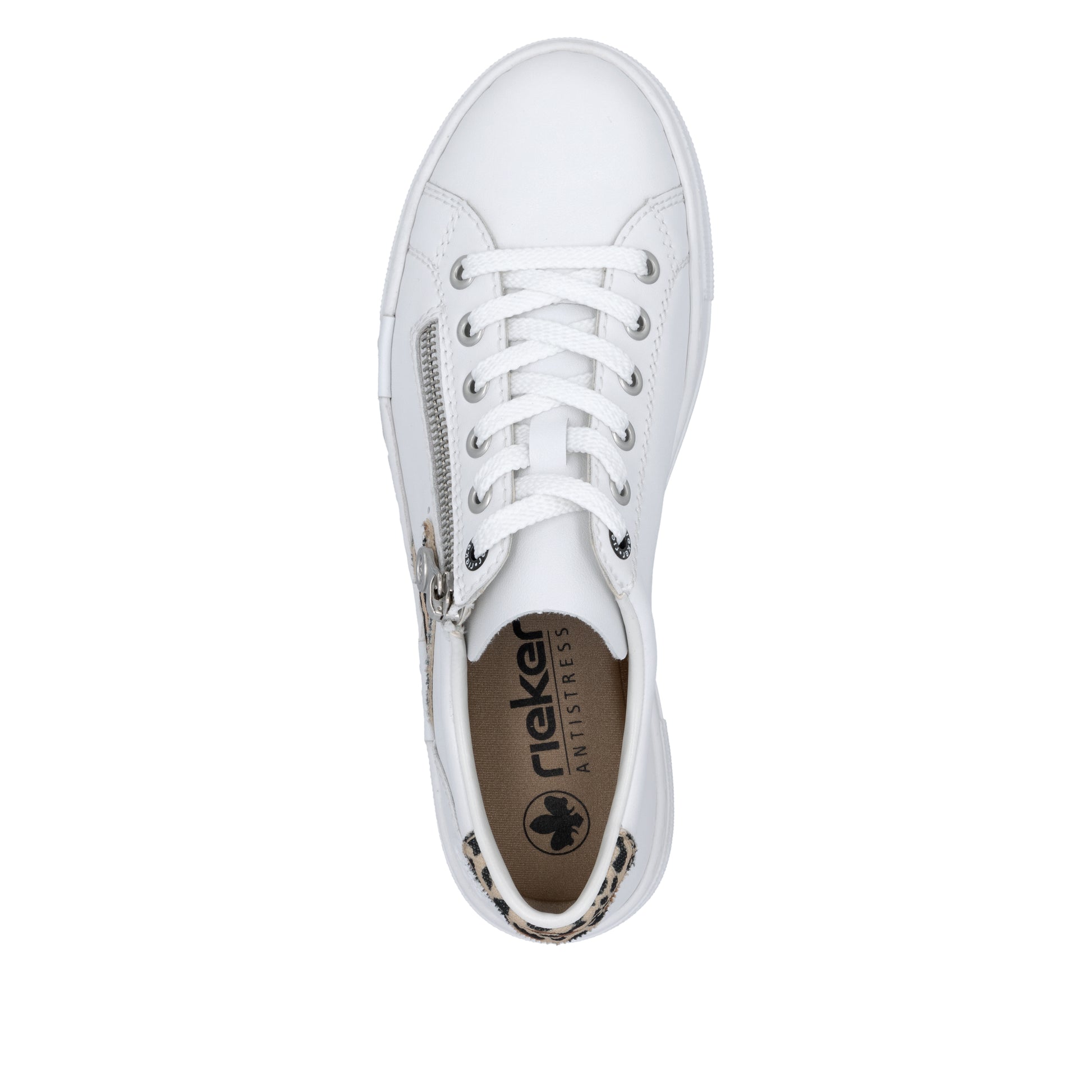 White Zip Shoes for Women | Rieker N4924-81