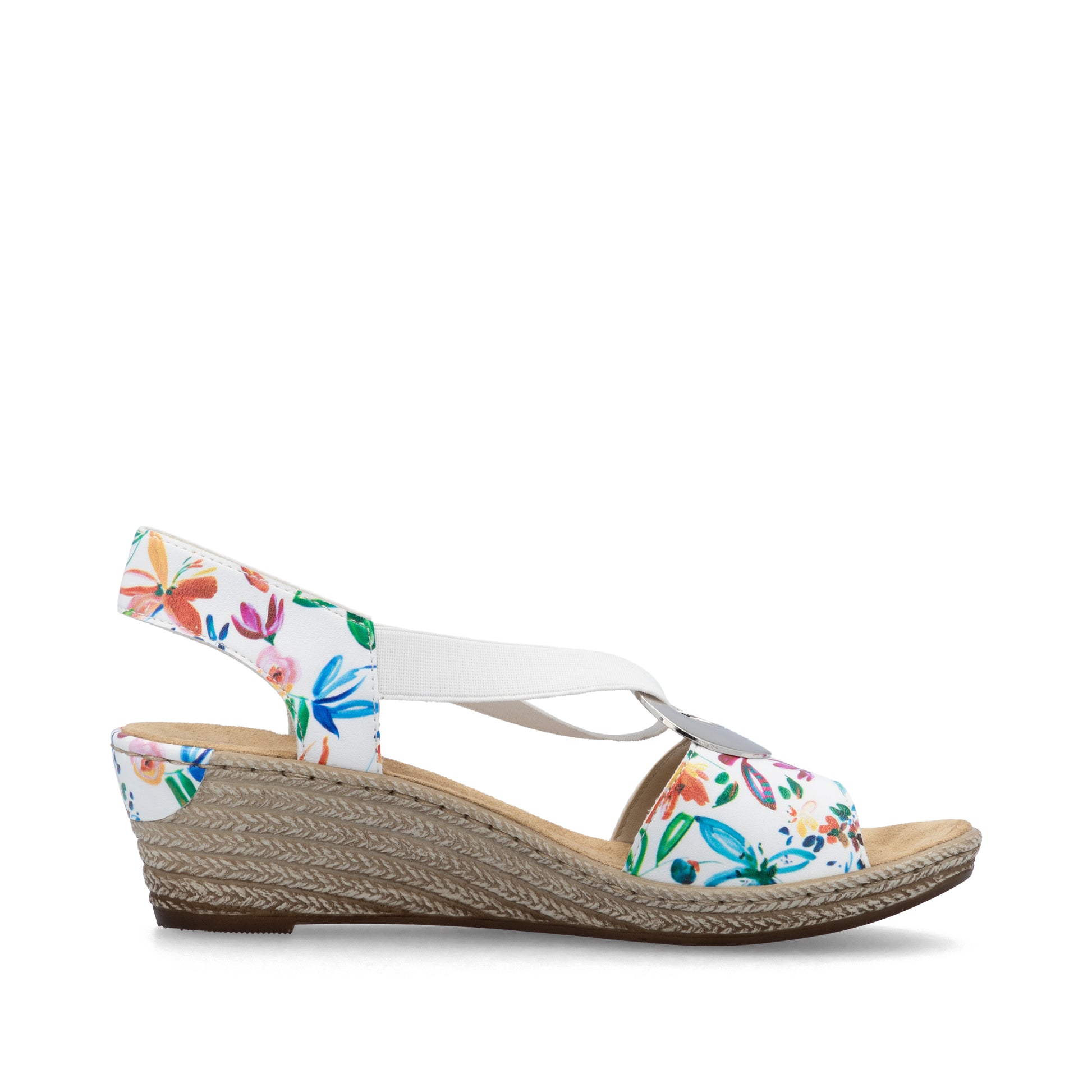 Multi Elasticated Sandals for Women | Rieker 624H6-91