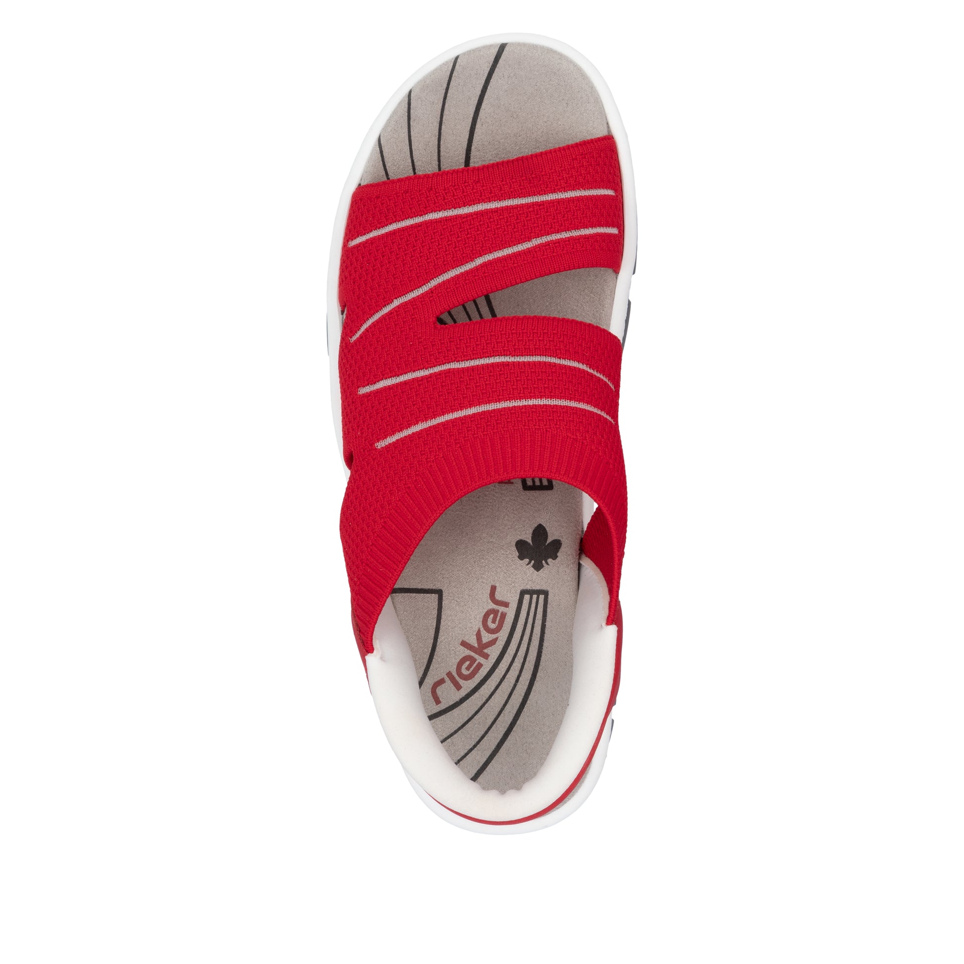 Red Elasticated Sandals for Women | Rieker 68895-33