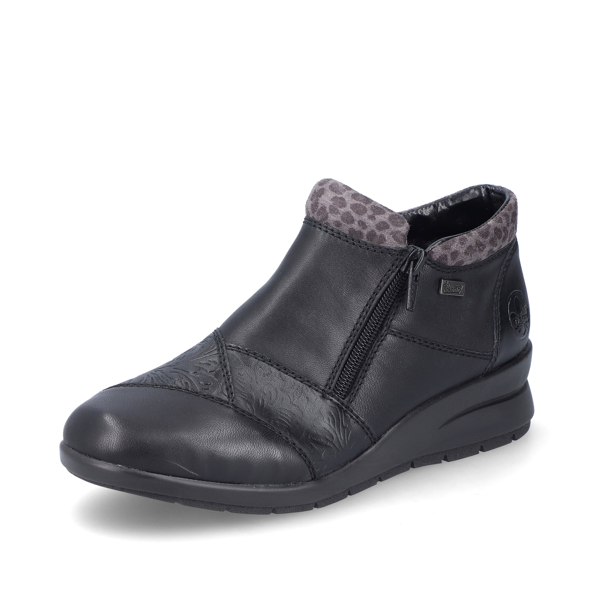 Black Zip Boots for Women | Rieker L4881-01