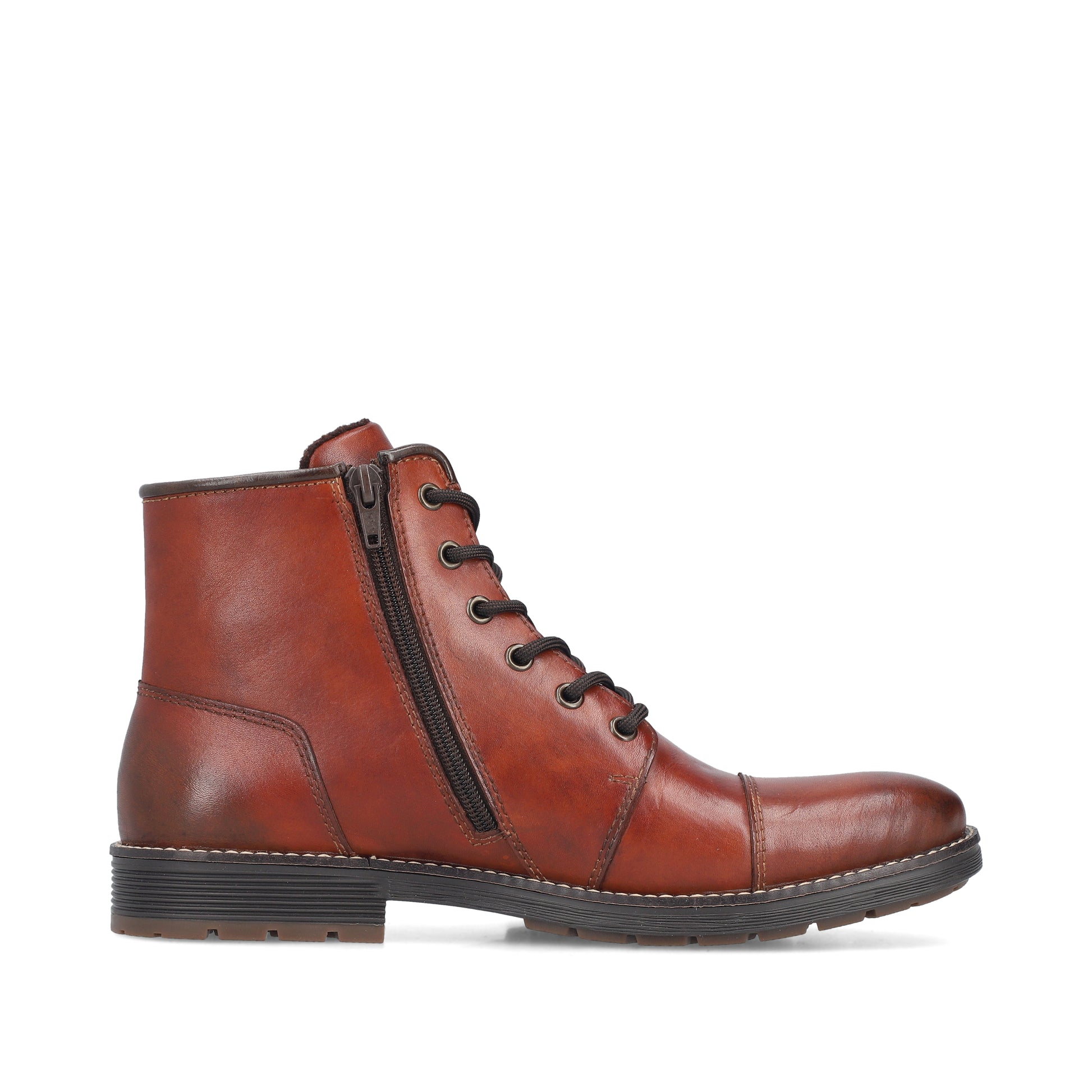 Brown Zip Boots for Men | Rieker F4546-24