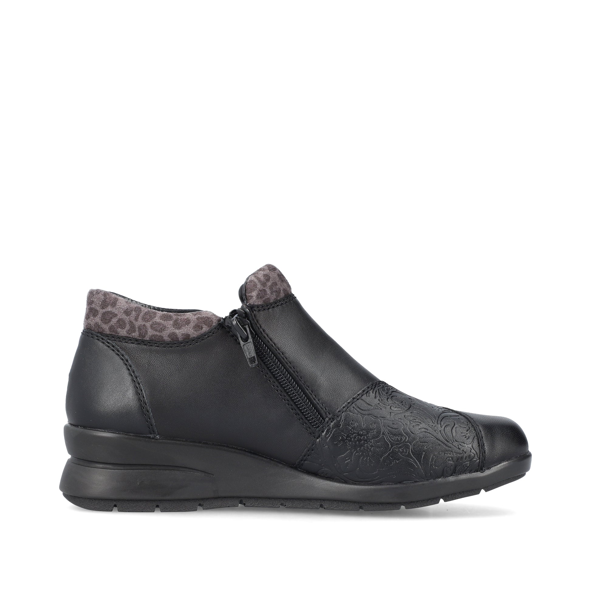 Black Zip Boots for Women | Rieker L4881-01