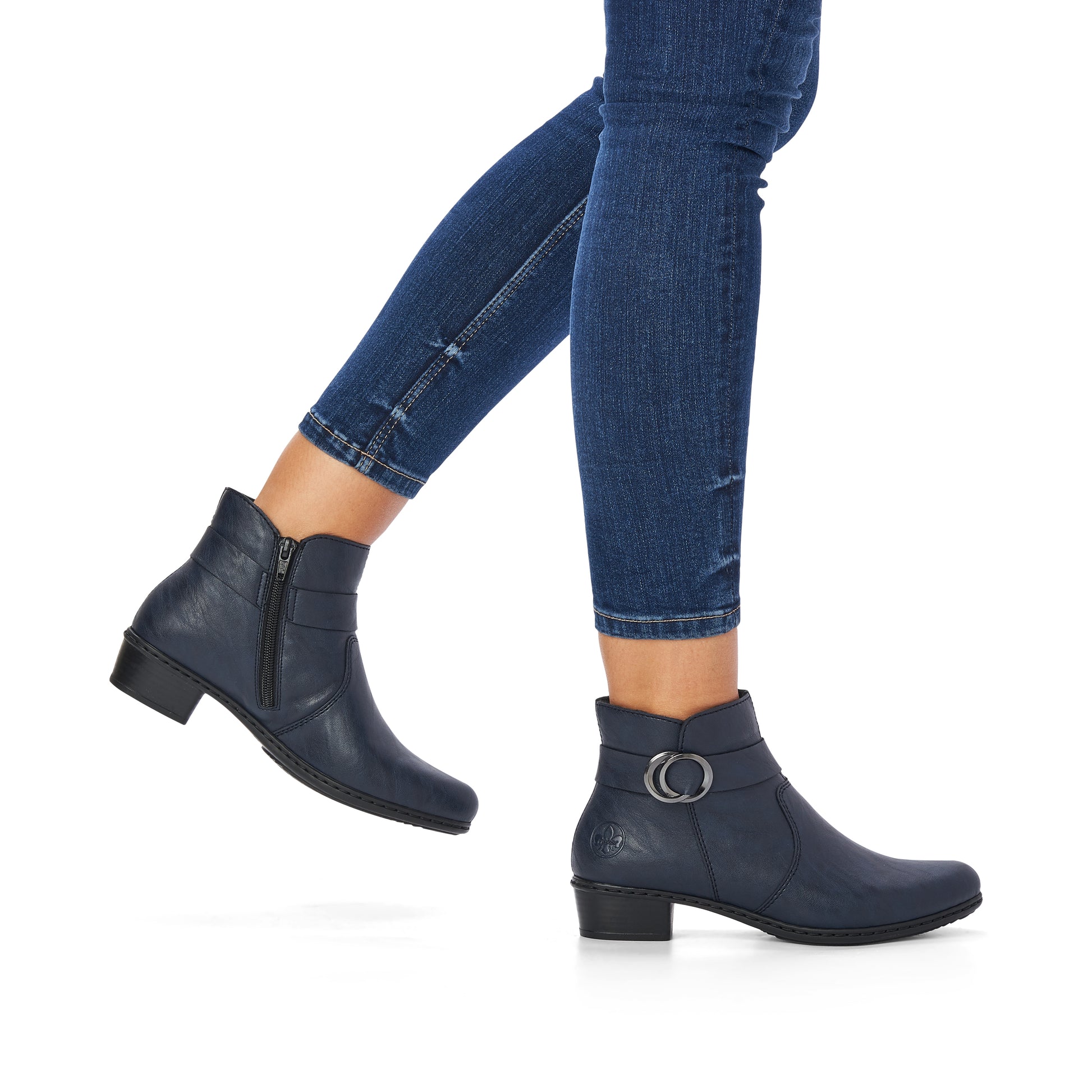 Blue Zip Boots for Women | Rieker Y0775-14