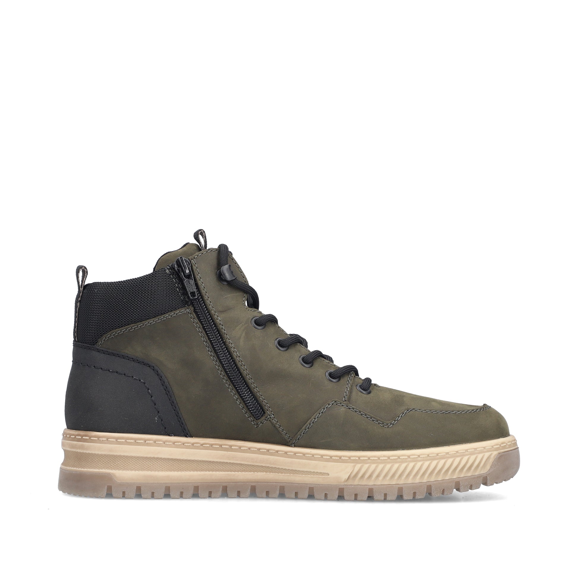 Green Zip Boots for Men | Rieker 38554-54