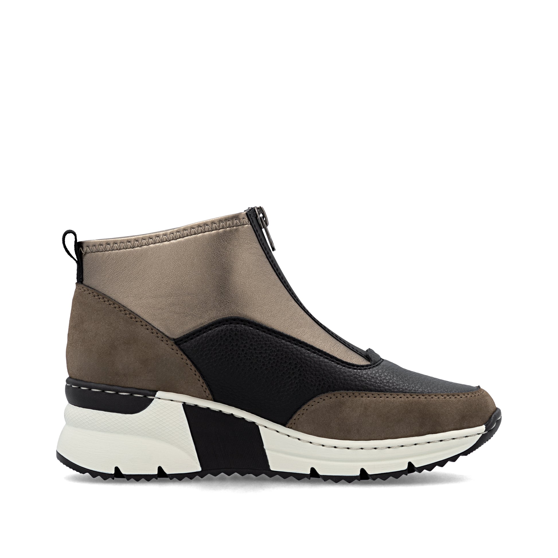 Brown Zip Boots for Women | Rieker N6352-25