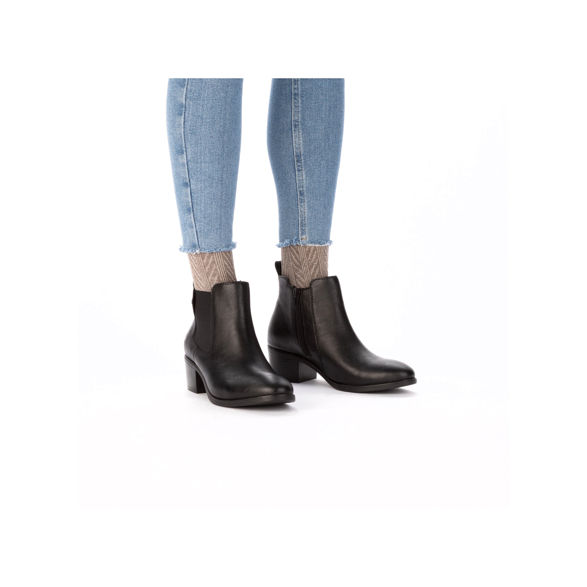 Black Zip Boots for Women | Rieker 73971-00