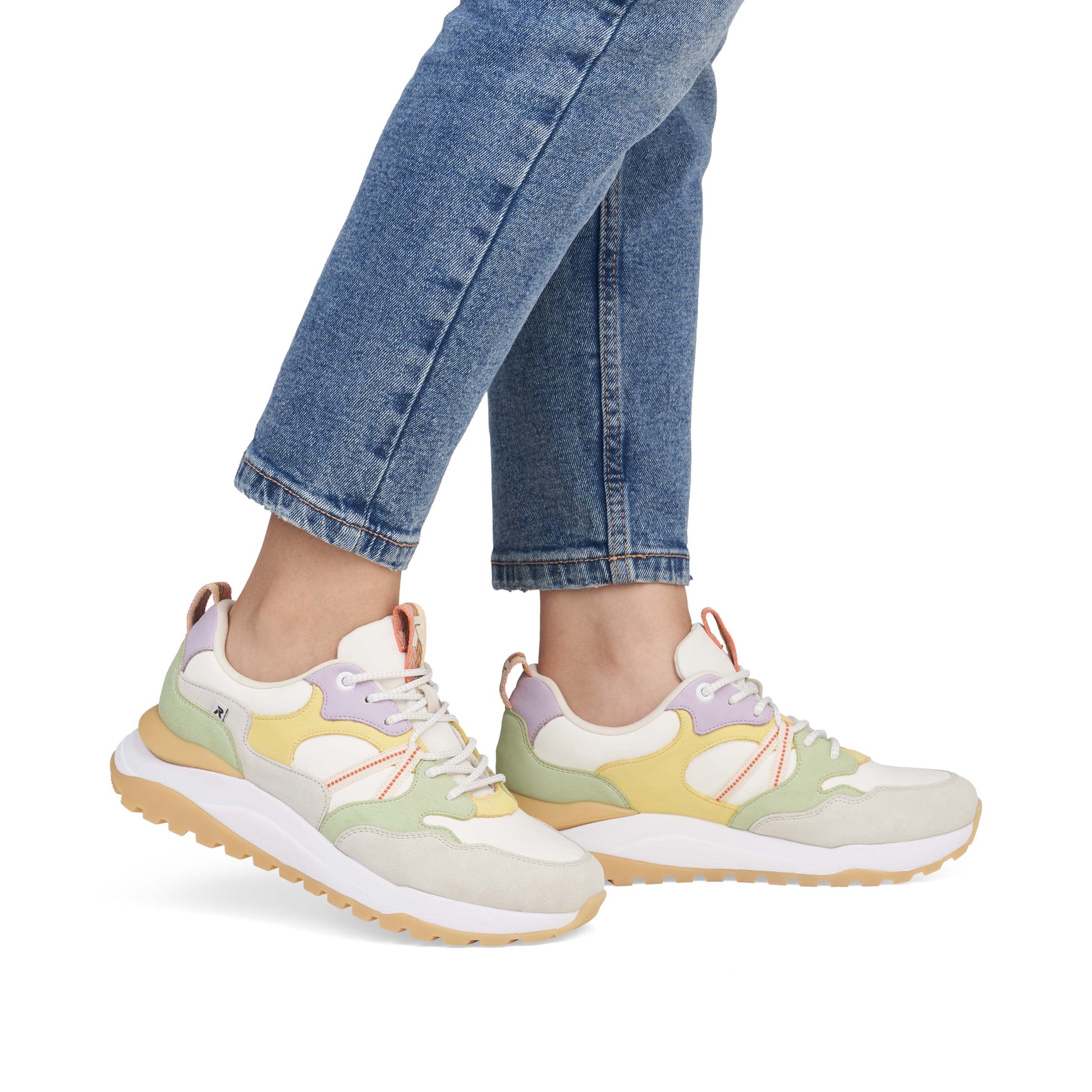 White Elasticated Shoes for Women | Rieker Sport W2501-81