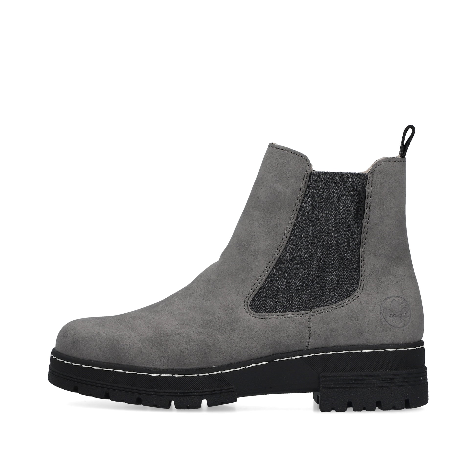 Grey Zip Boots for Women | Rieker 73892-42