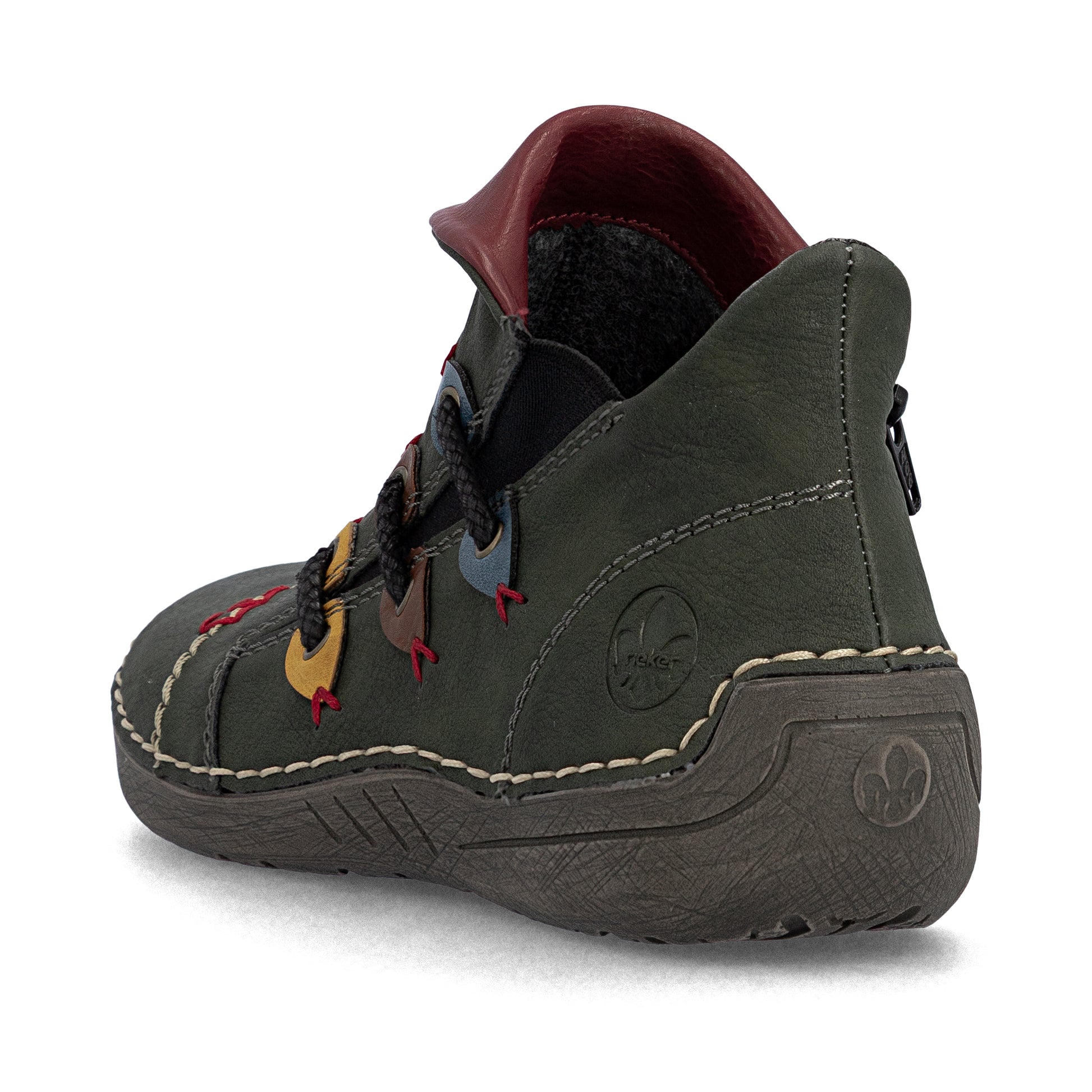Green Zip Boots for Women | Rieker 72581-54