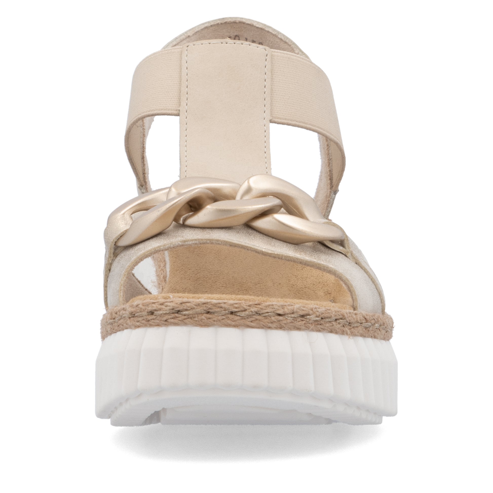 Beige Elasticated Sandals for Women | Rieker 69158-60