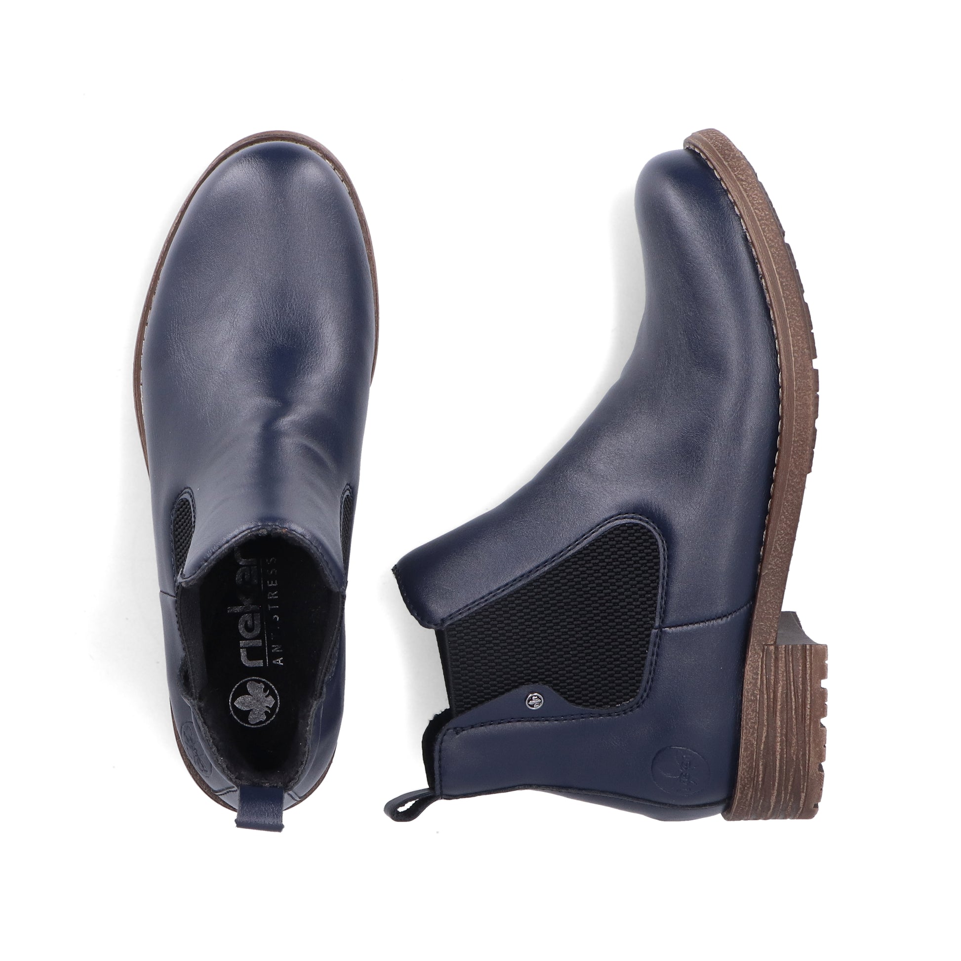 Blue Elasticated Boots for Women | Rieker 79450-14