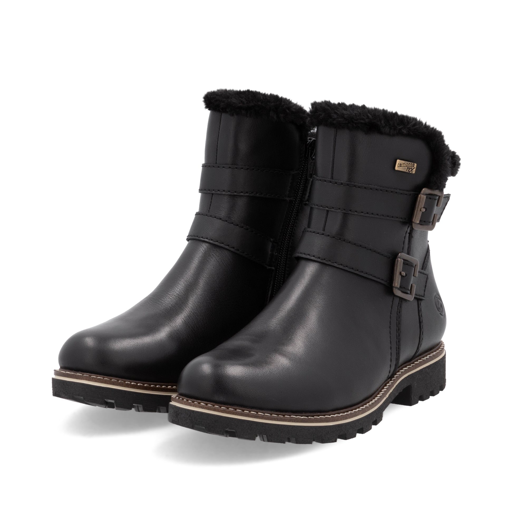 Black Zip Boots for Women | Remonte D8484-00