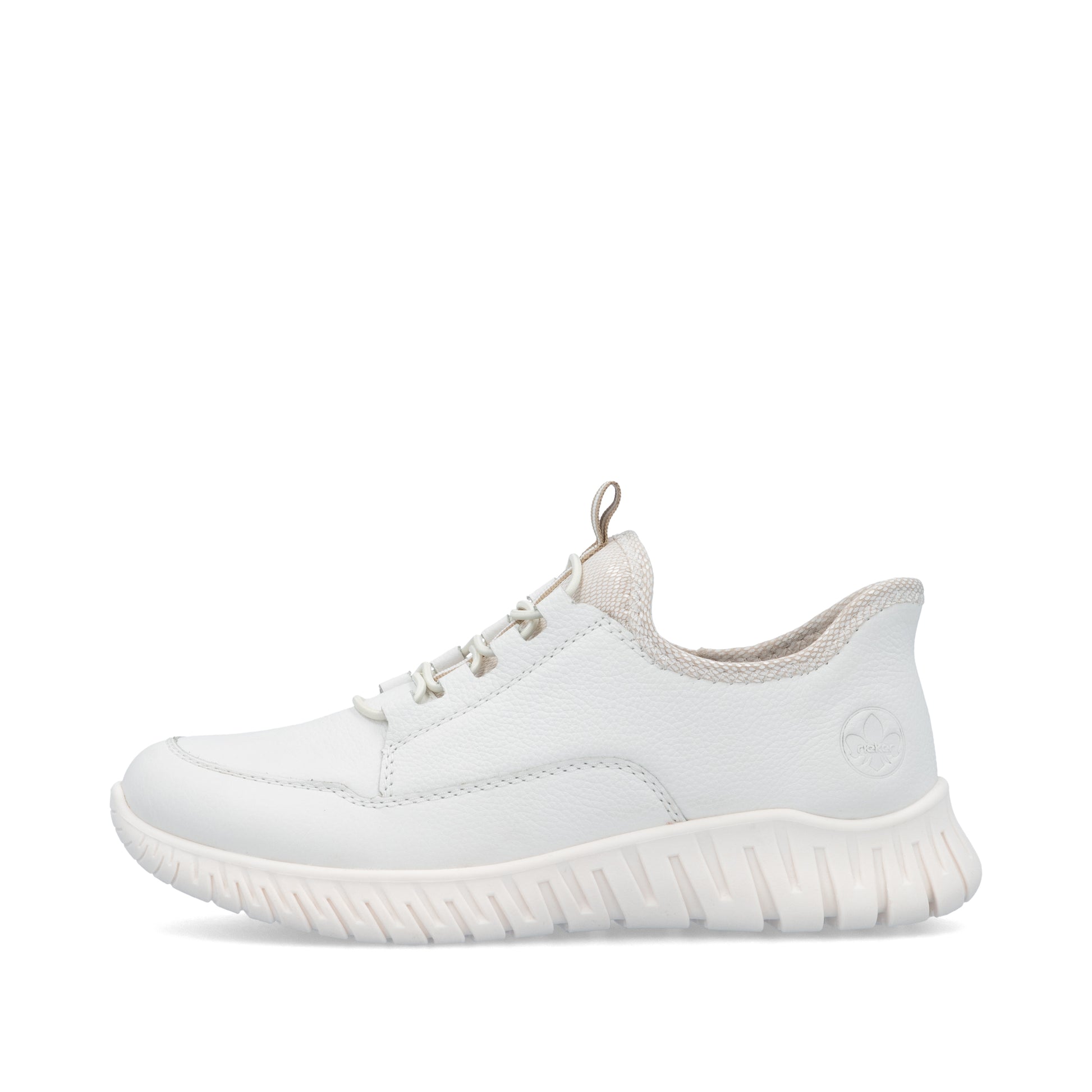 White Elasticated Shoes for Women | Rieker M5357-80