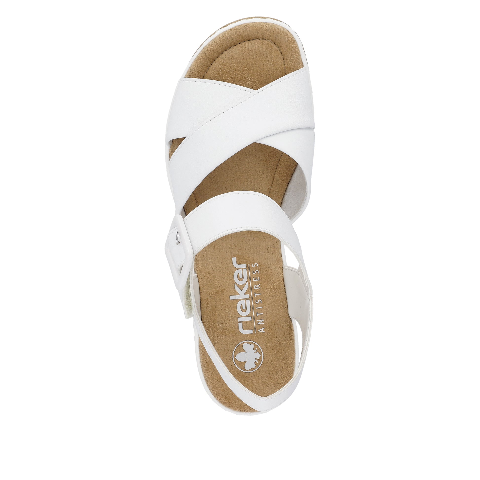 White Hook & Loop Sandals for Women | Rieker 67463-80