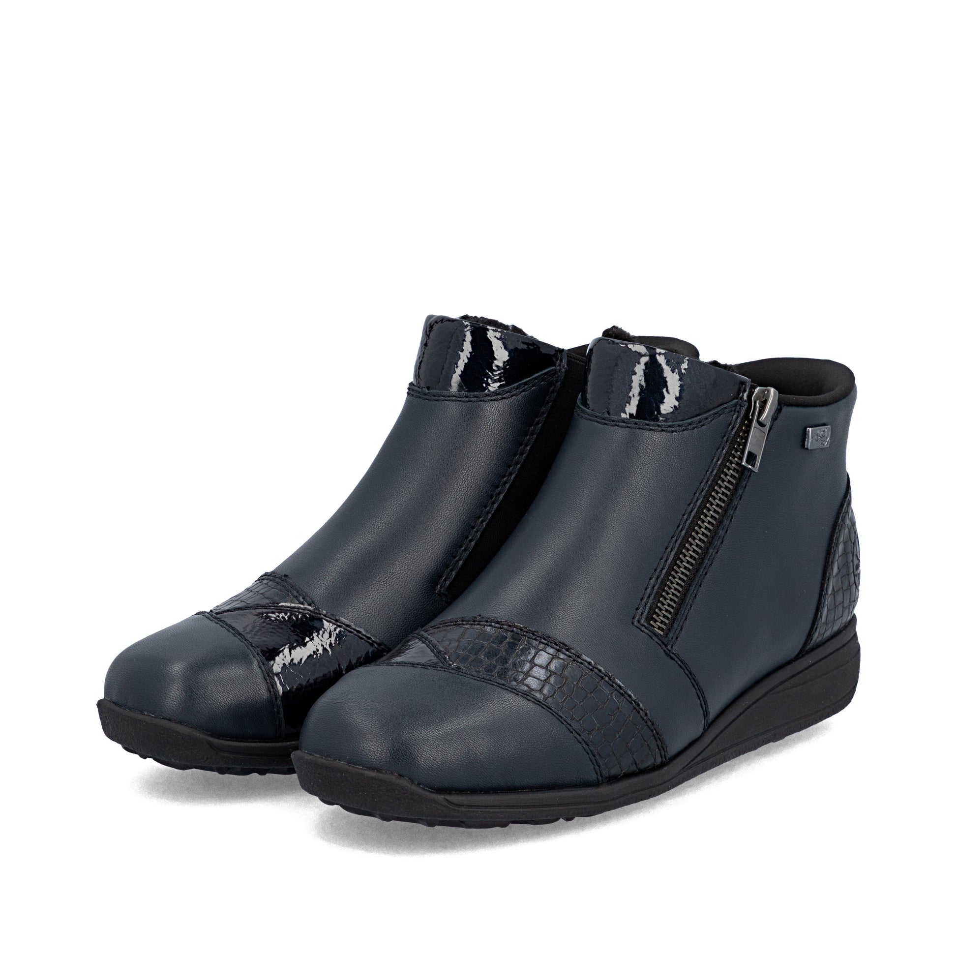 Blue Zip Boots for Women | Rieker 47254-14