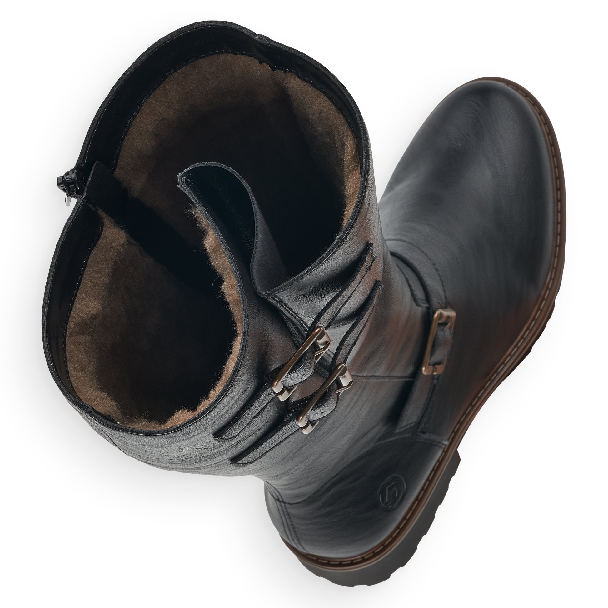 Black Zip Boots for Women | Remonte R6590-01