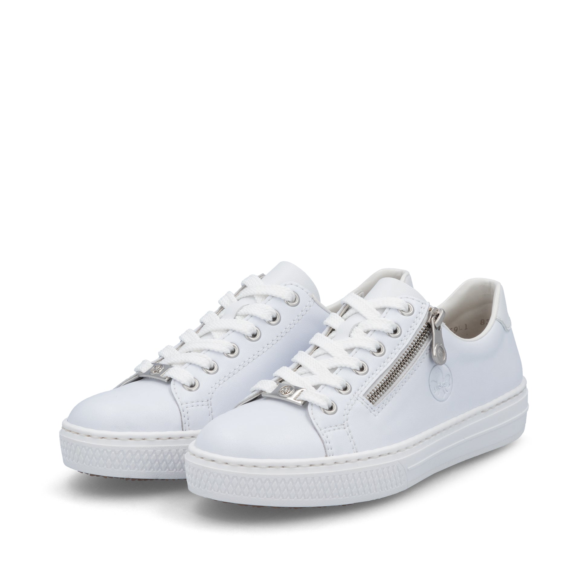 White Zip Shoes for Women | Rieker L59L1-83