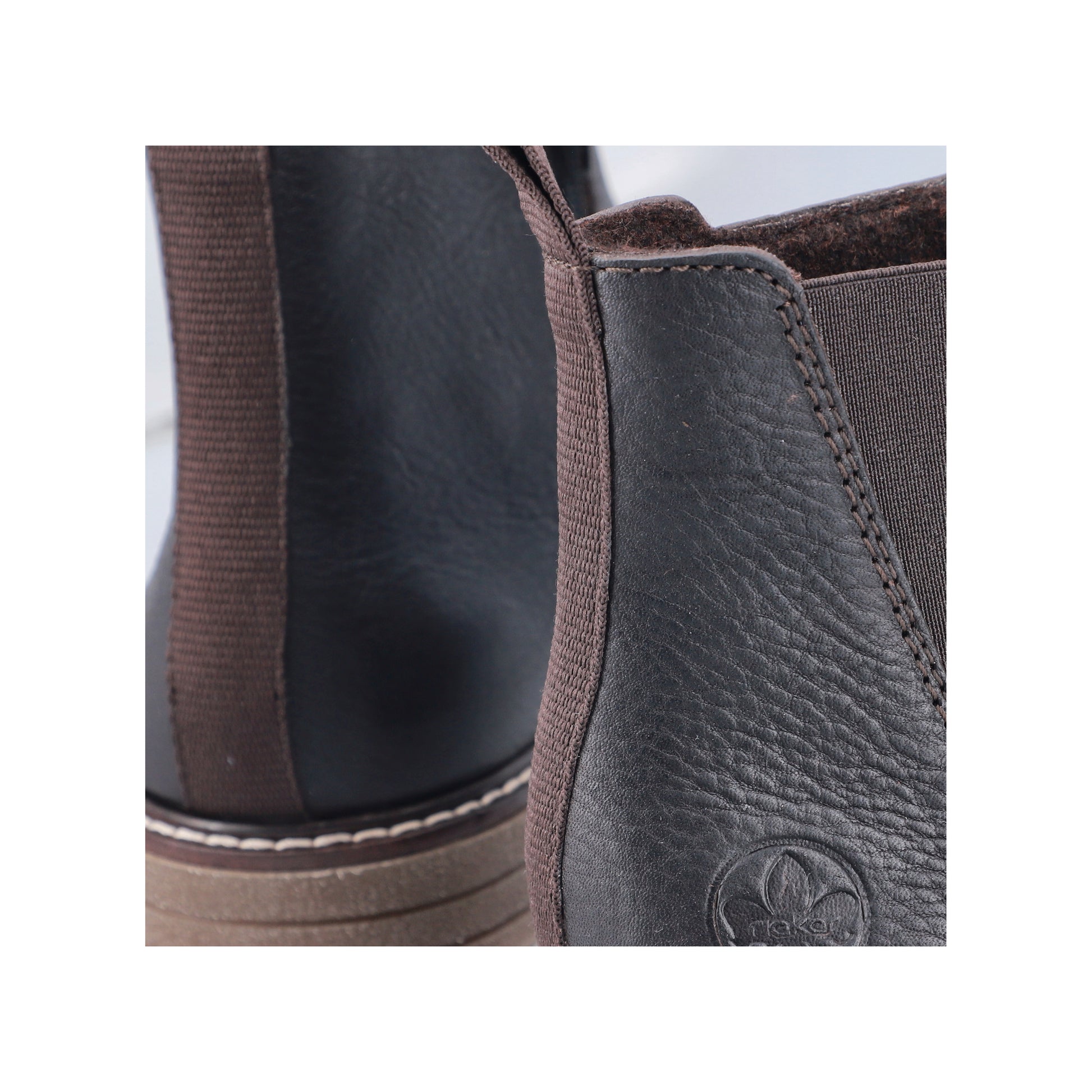 Brown Zip Boots for Men | Rieker 33180-27