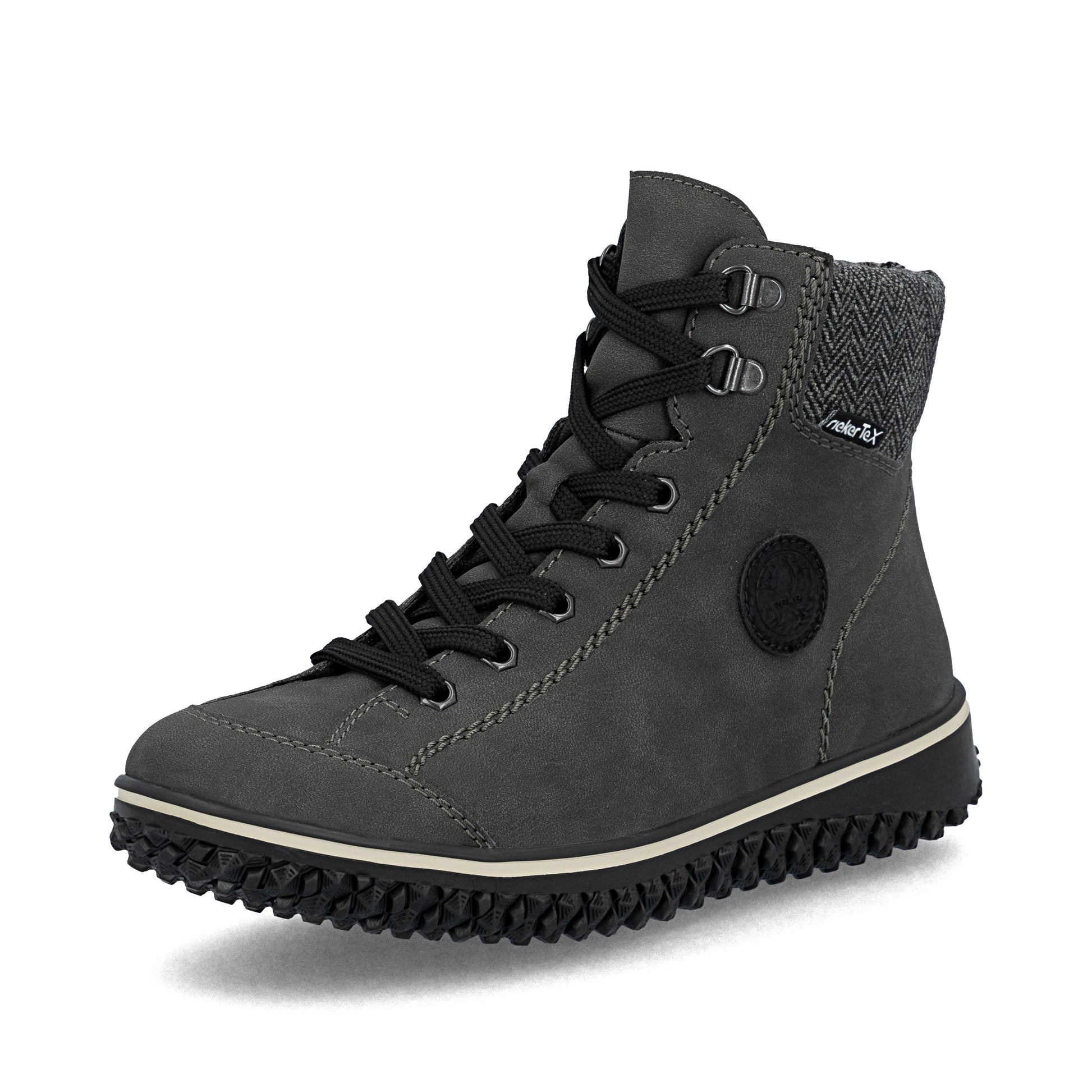 Grey Zip Boots for Women | Rieker Z4251-45