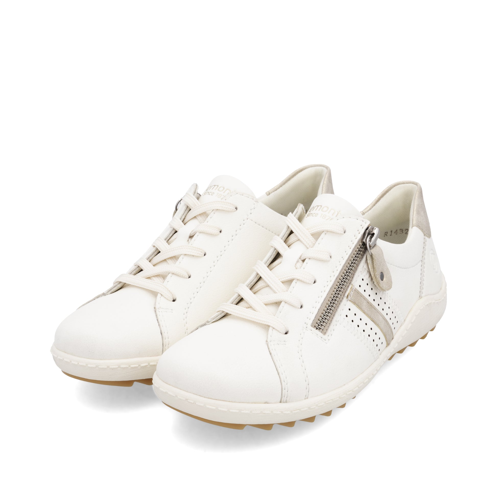 White Zip Shoes for Women | Remonte R1432-80