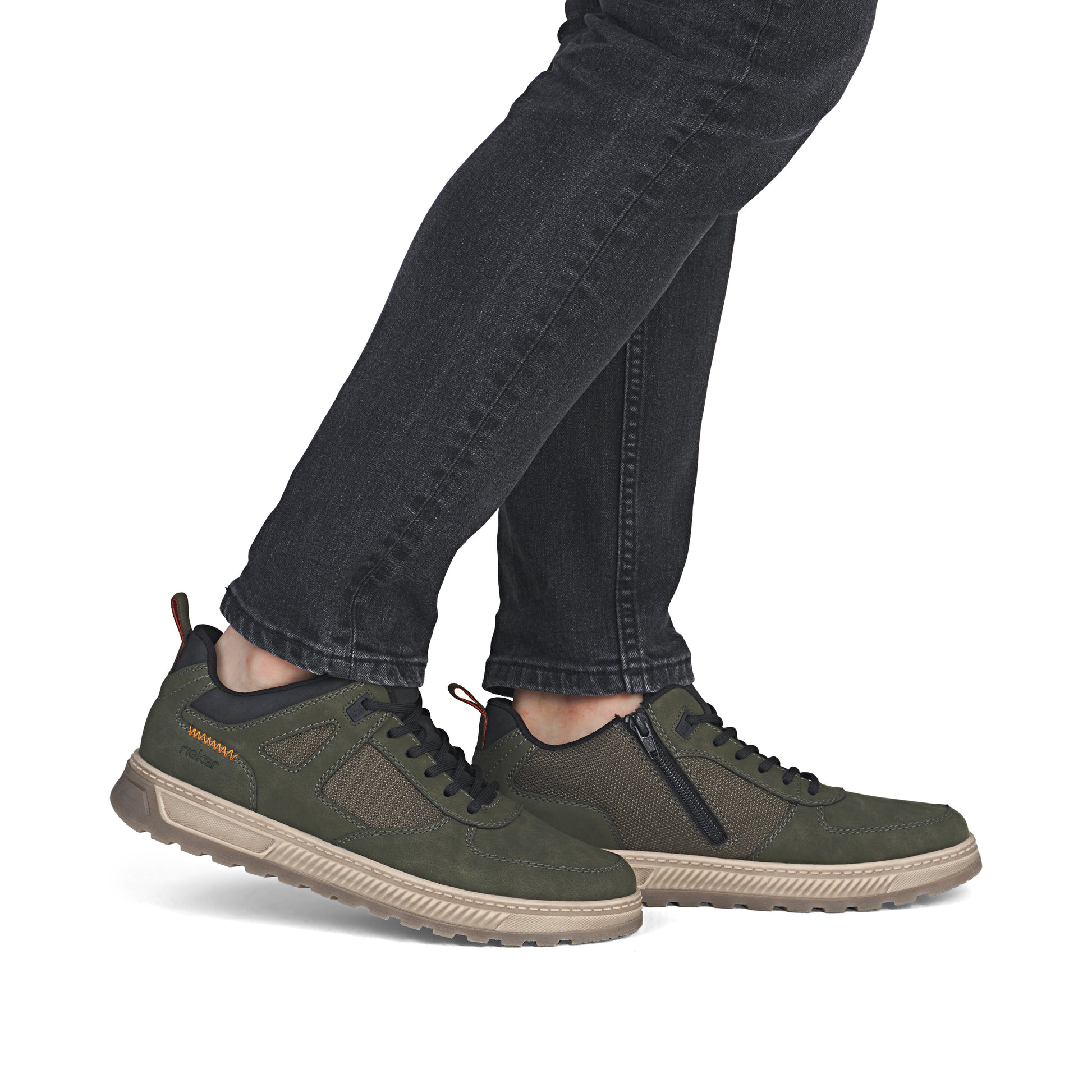 Green Zip Boots for Men | Rieker 37004-54
