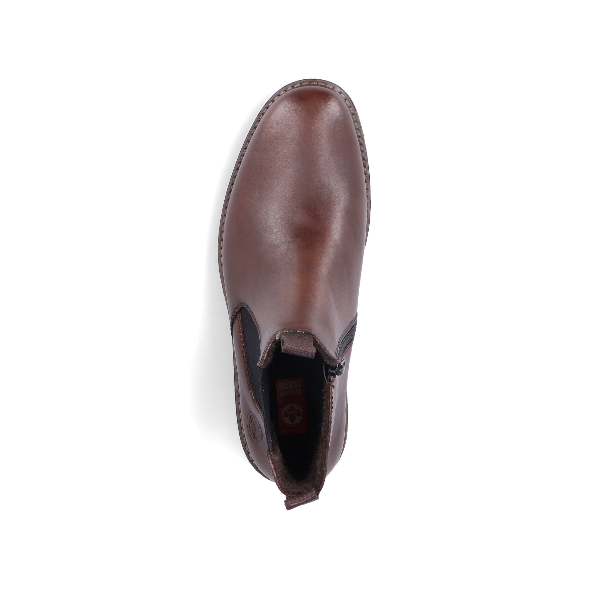 Brown Zip Boots for Men | Rieker 33180-26