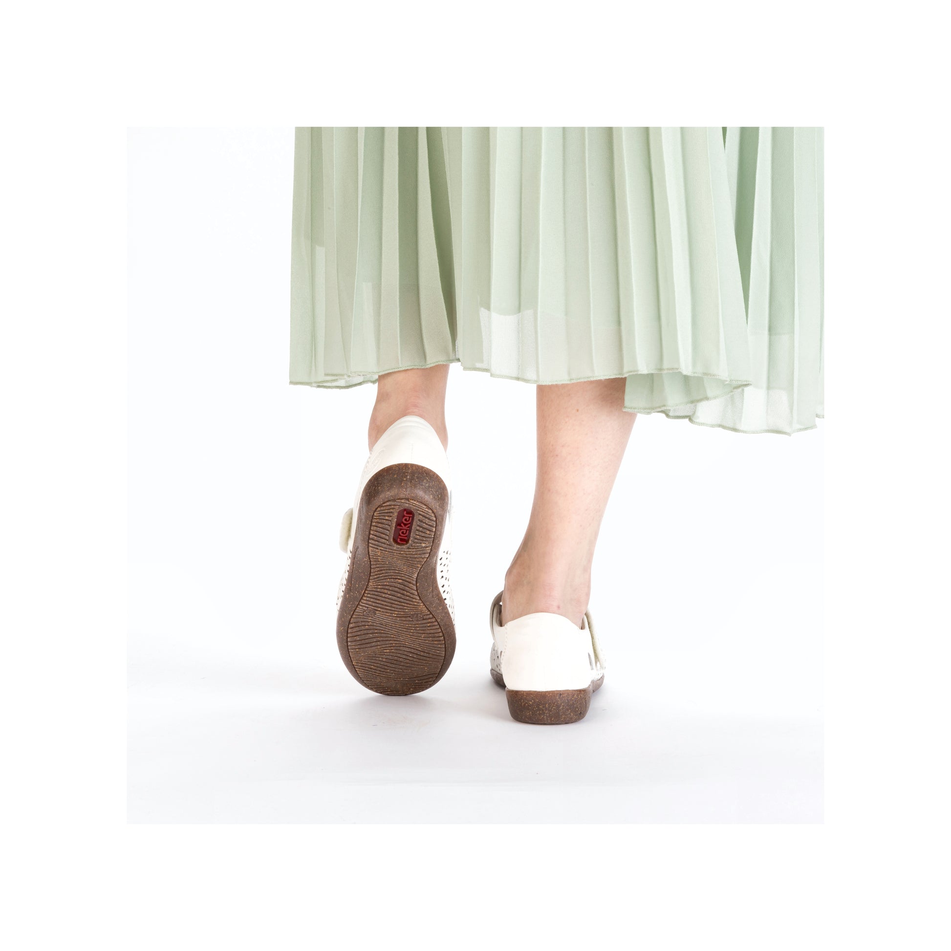 White Hook & Loop Shoes for Women | Rieker 47675-80