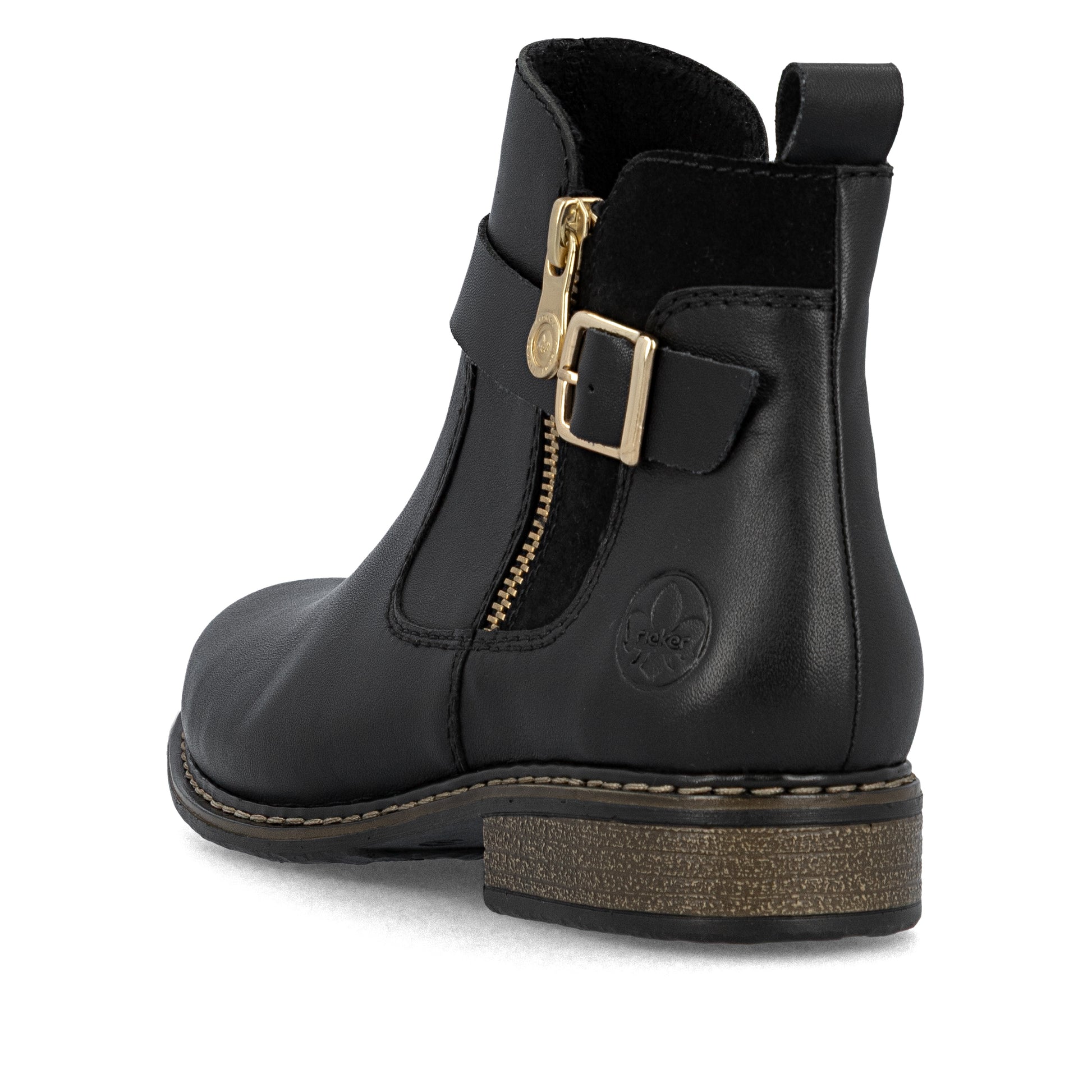 Black Zip Boots for Women | Rieker Z4959-00