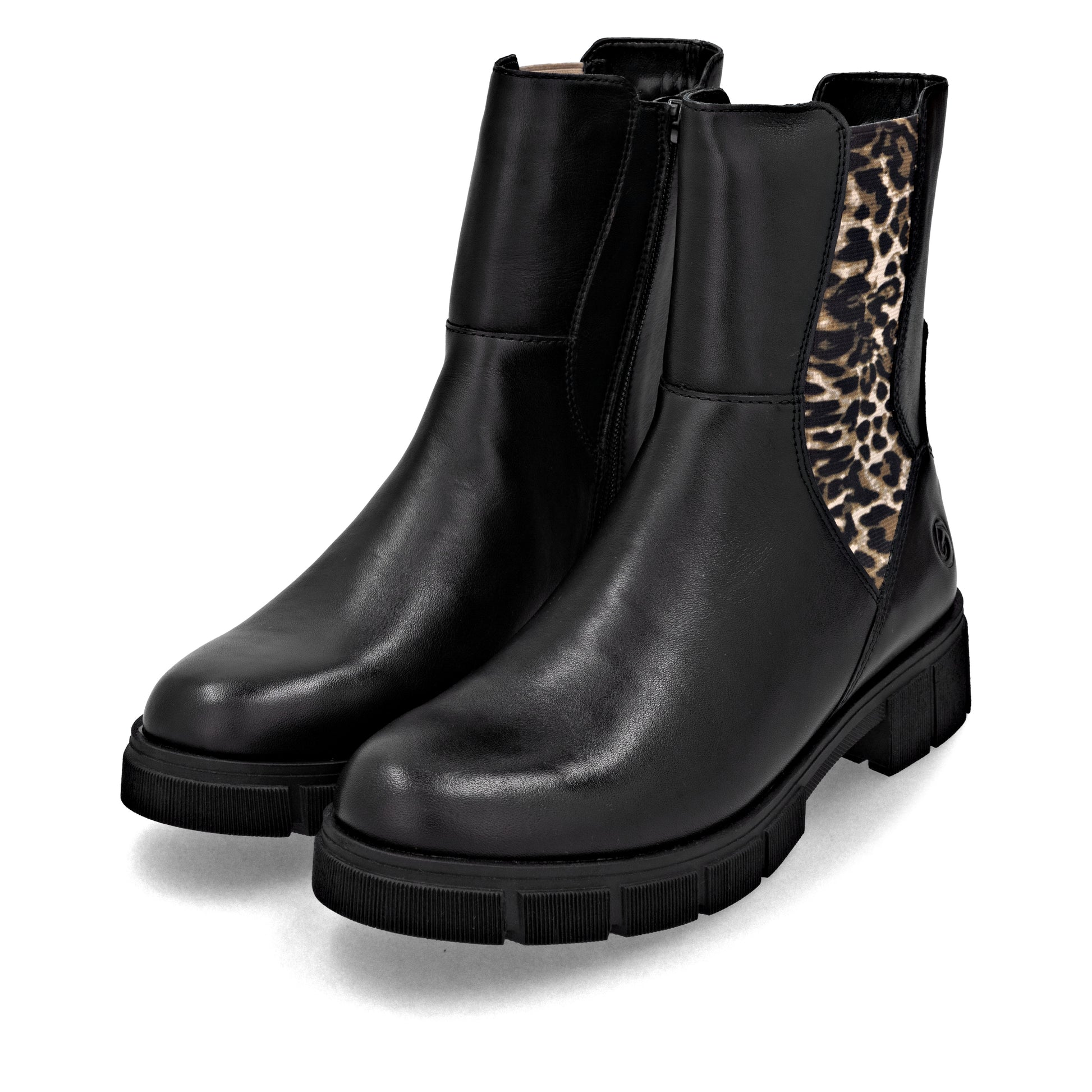 Black Zip Boots for Women | Remonte D2S70-03