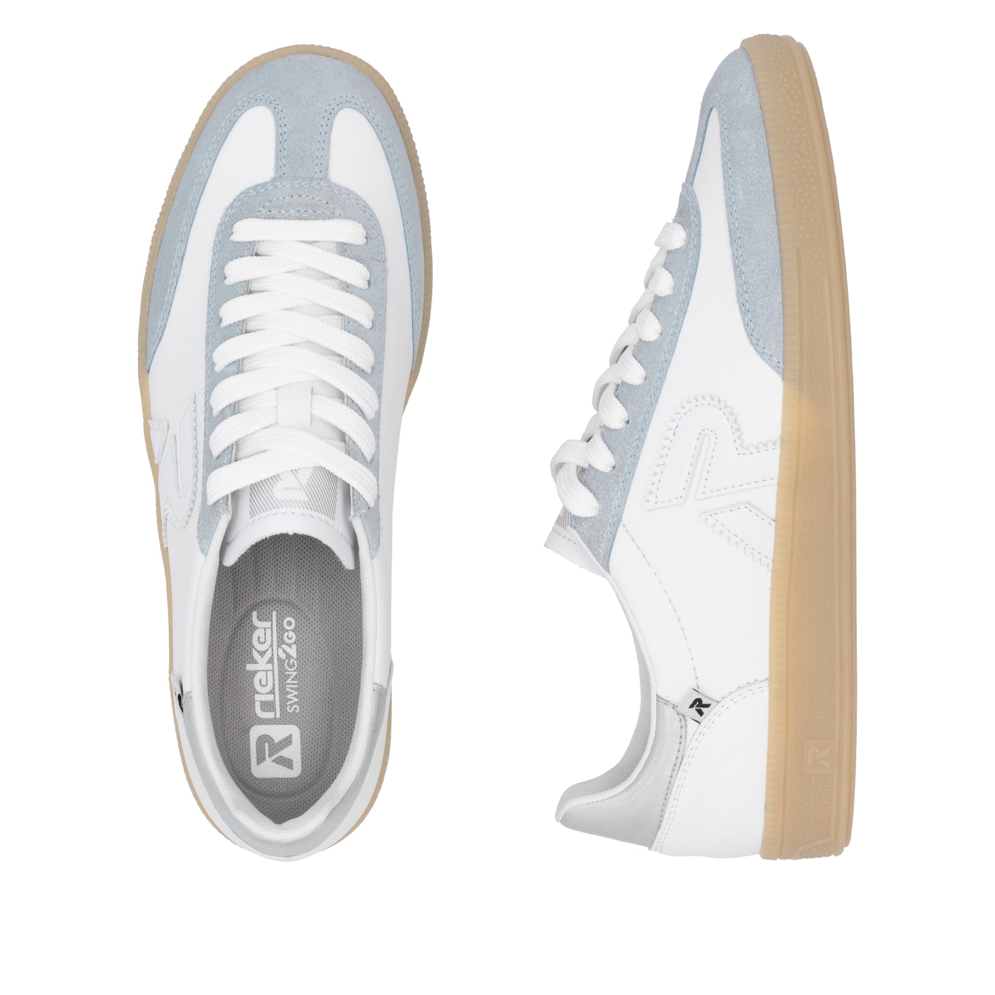 White Elasticated Shoes for Women | Rieker Sport W2200-84