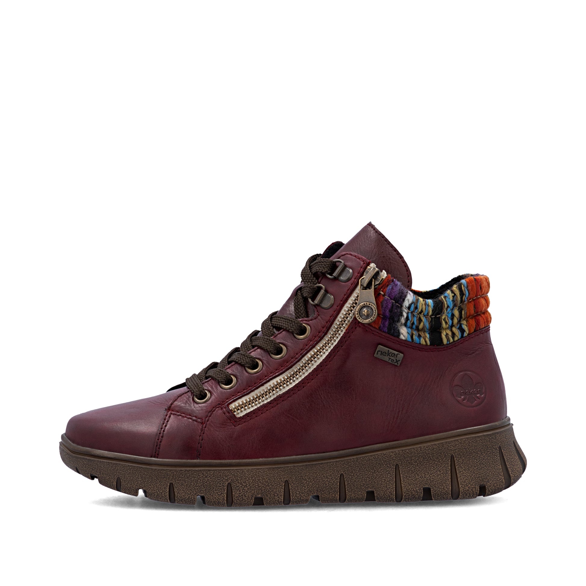 Red Zip Boots for Women | Rieker N1305-35